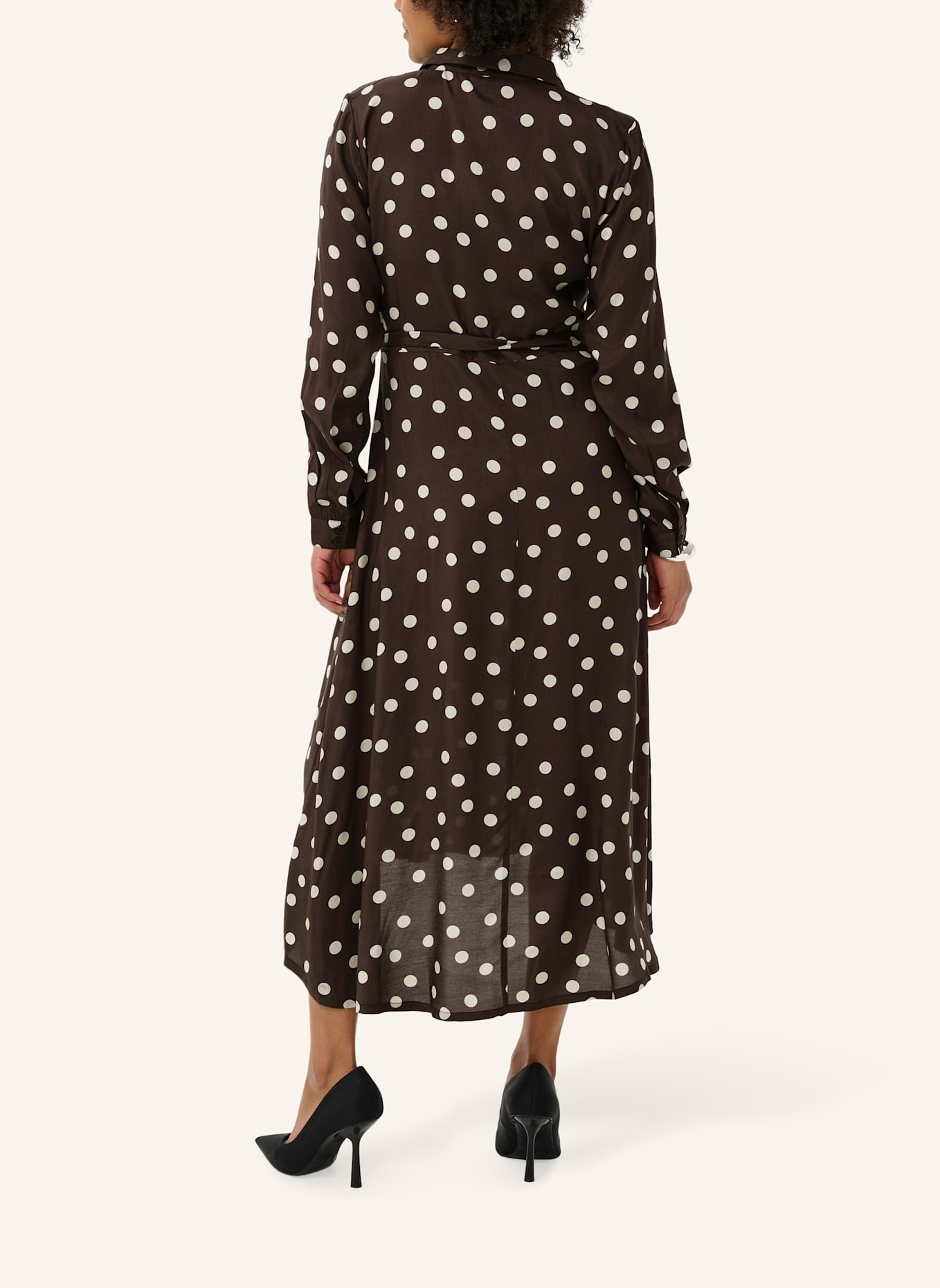 KAFFE Hemdblusenkleid KAOLINE: DUNKELBRAUN
