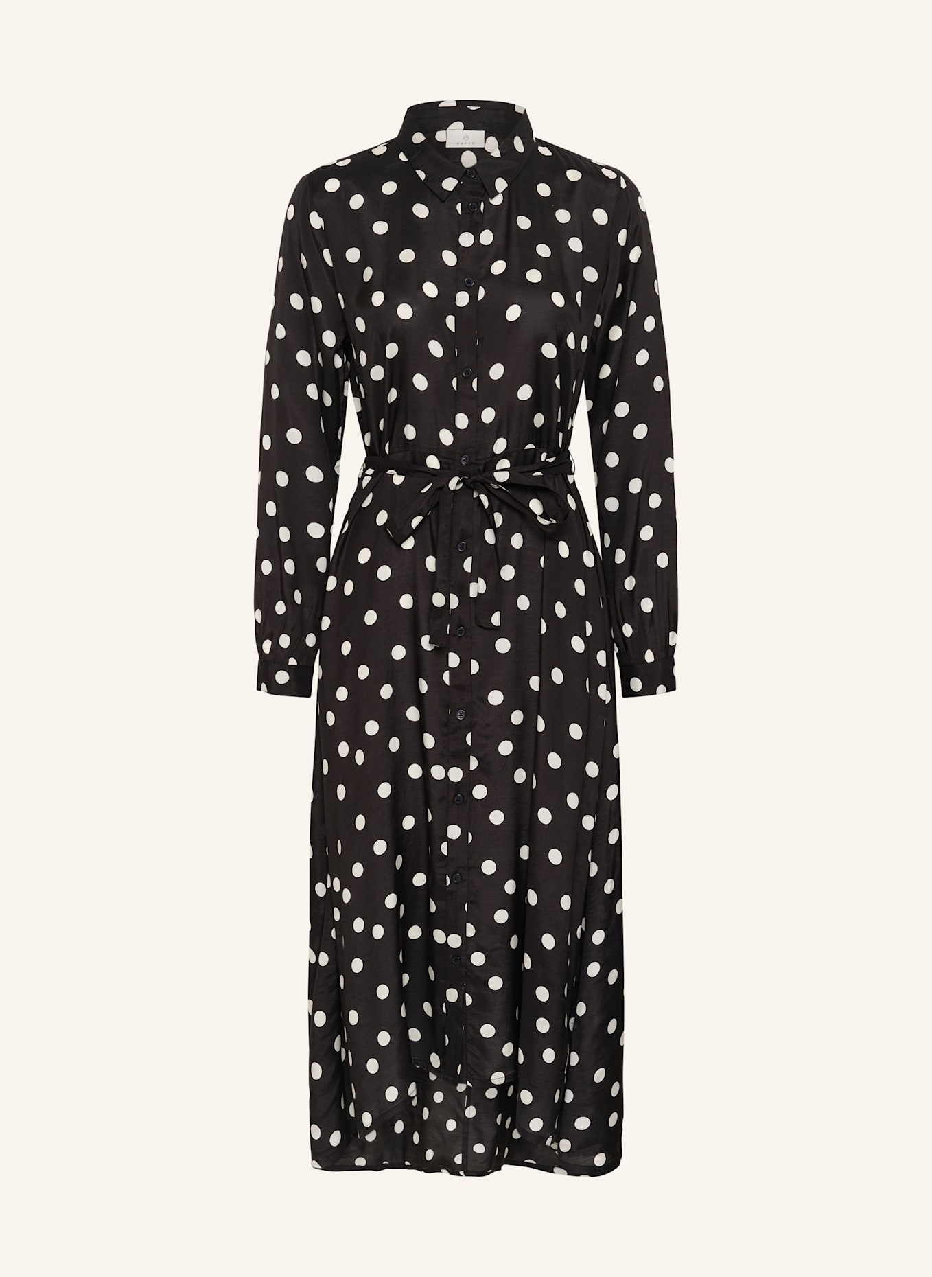 KAFFE Hemdblusenkleid KAOLINE: SCHWARZ