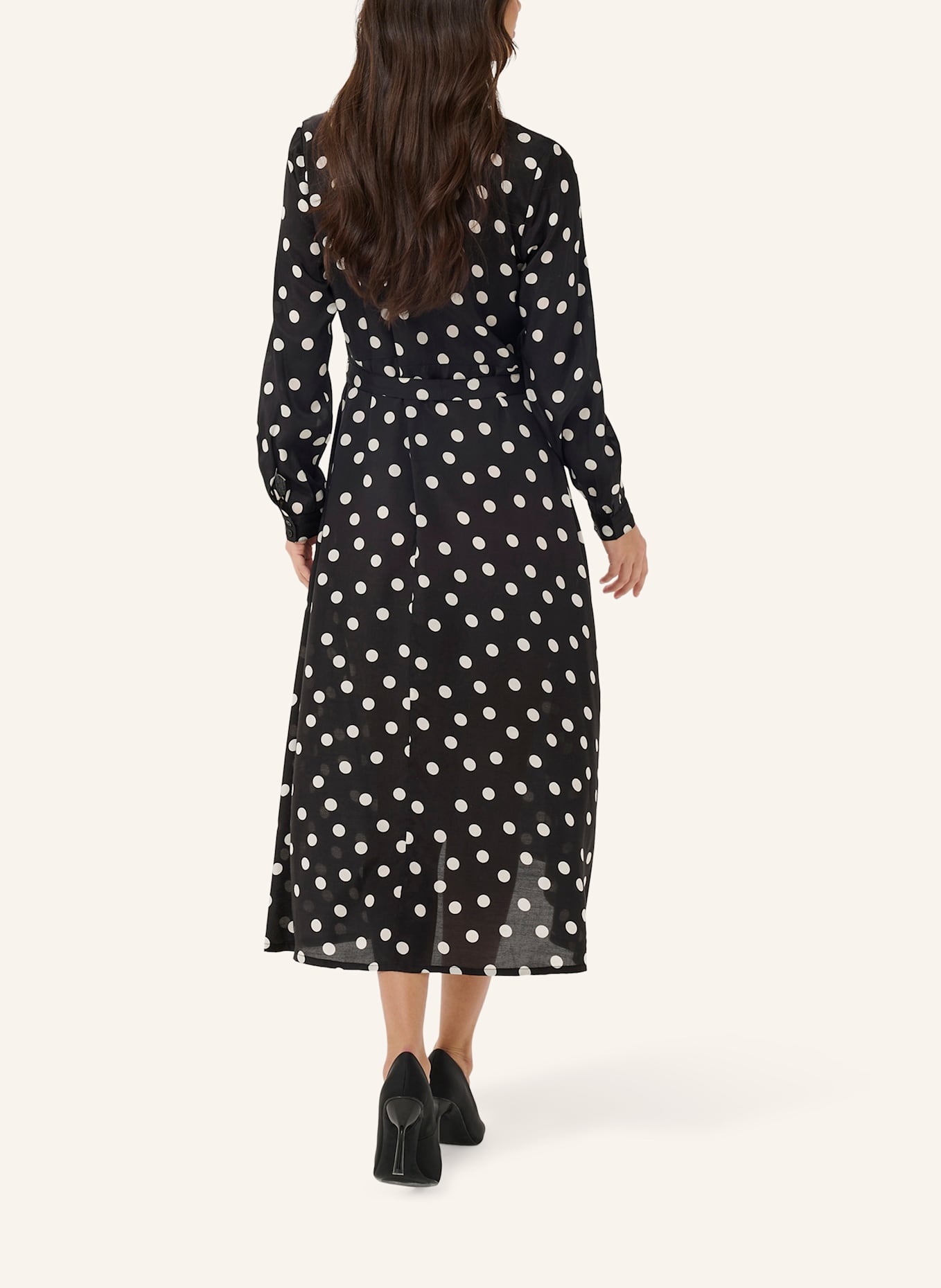 KAFFE Hemdblusenkleid KAOLINE: SCHWARZ