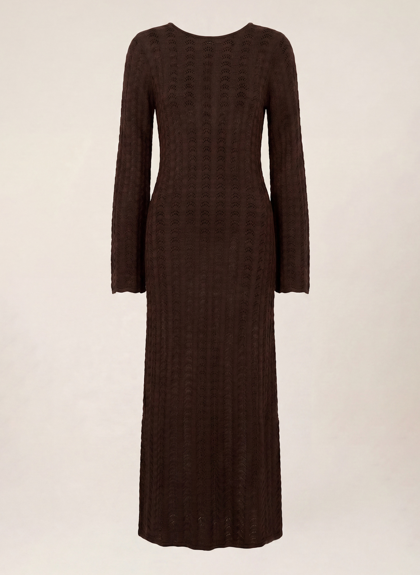 KAFFE Maxikleid KAROXANNA: BRAUN