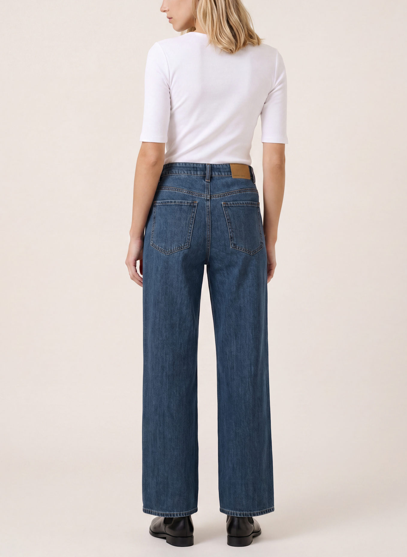 KAFFE Wide Leg Jeans KACASTELIA: BLAU