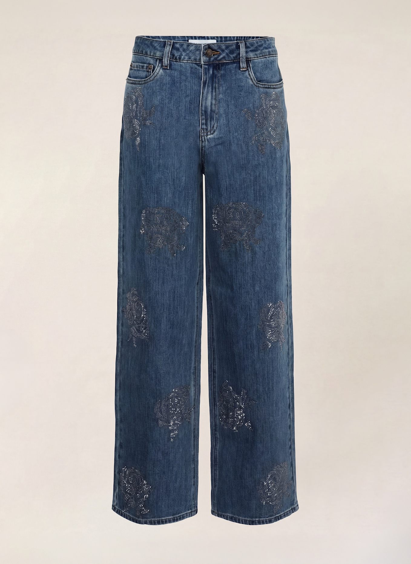 KAFFE Wide Leg Jeans KACASTELIA: BLAU
