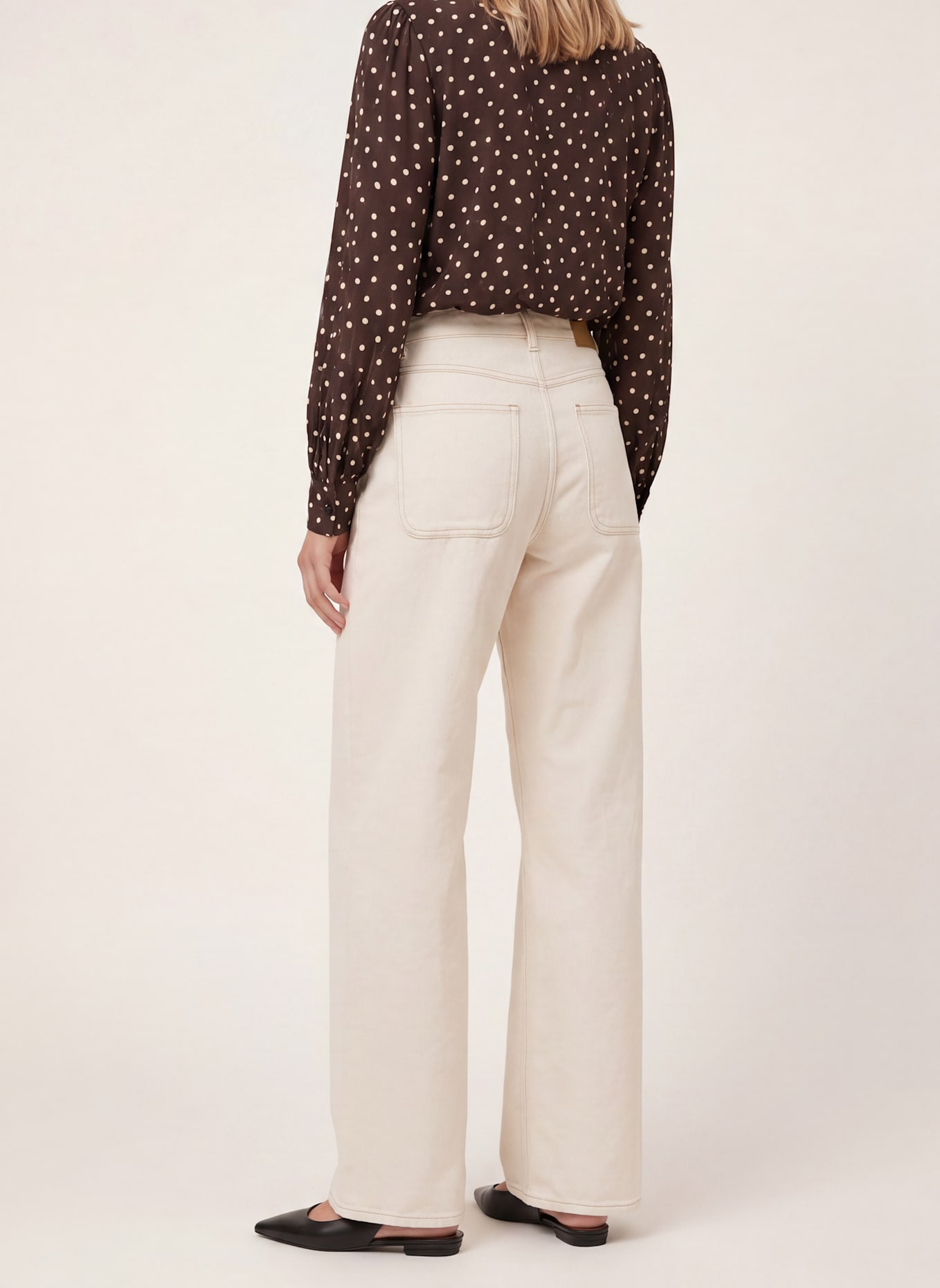 KAFFE Wide Leg Jeans KACATHARINA: WEISS
