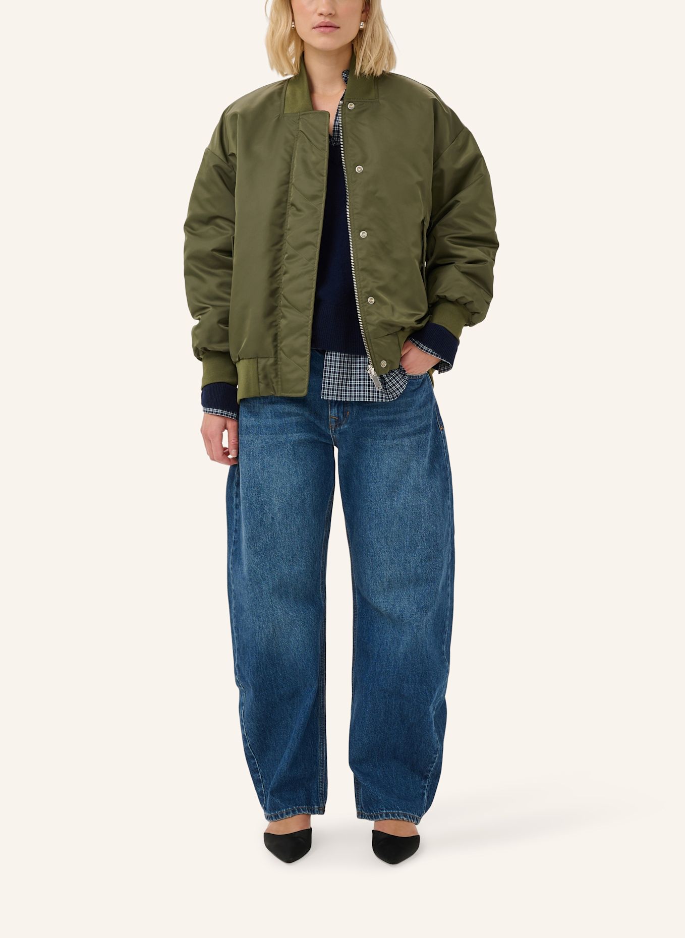 MY ESSENTIAL WARDROBE Blouson HELGA: GRÜN