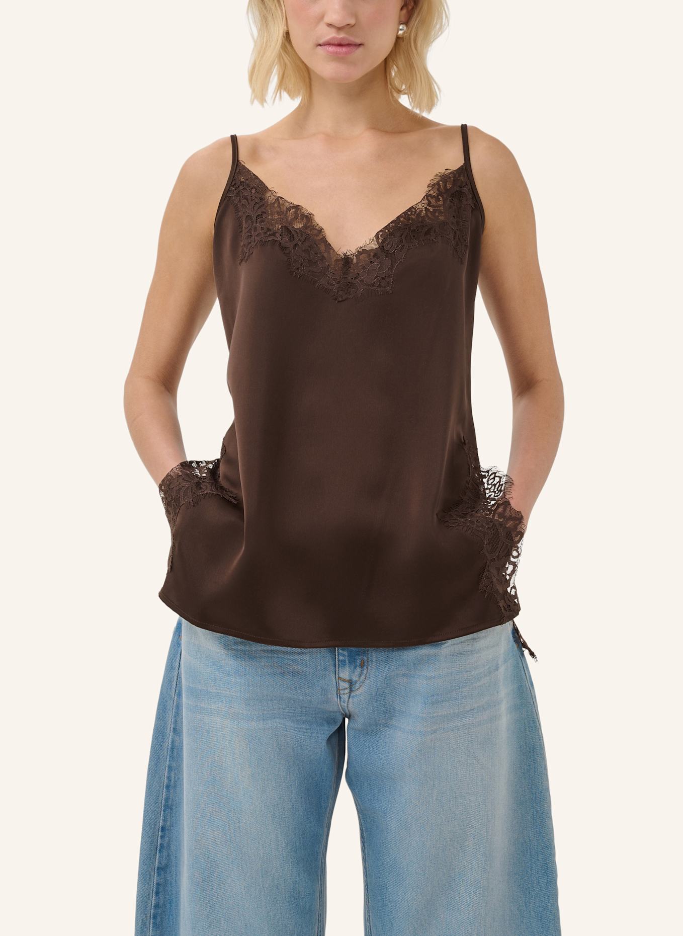 MY ESSENTIAL WARDROBE My Essential Wardrobe Bluse ärmellos MWBrenda: BRAUN