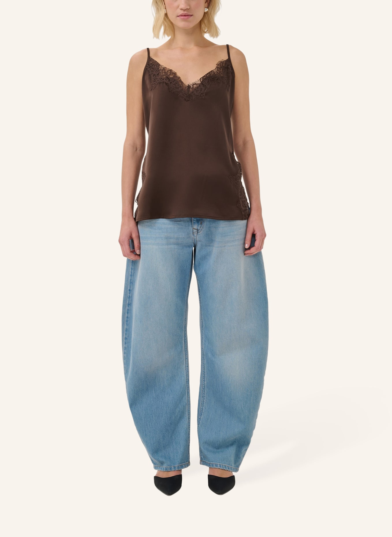 MY ESSENTIAL WARDROBE My Essential Wardrobe Bluse ärmellos MWBrenda: BRAUN