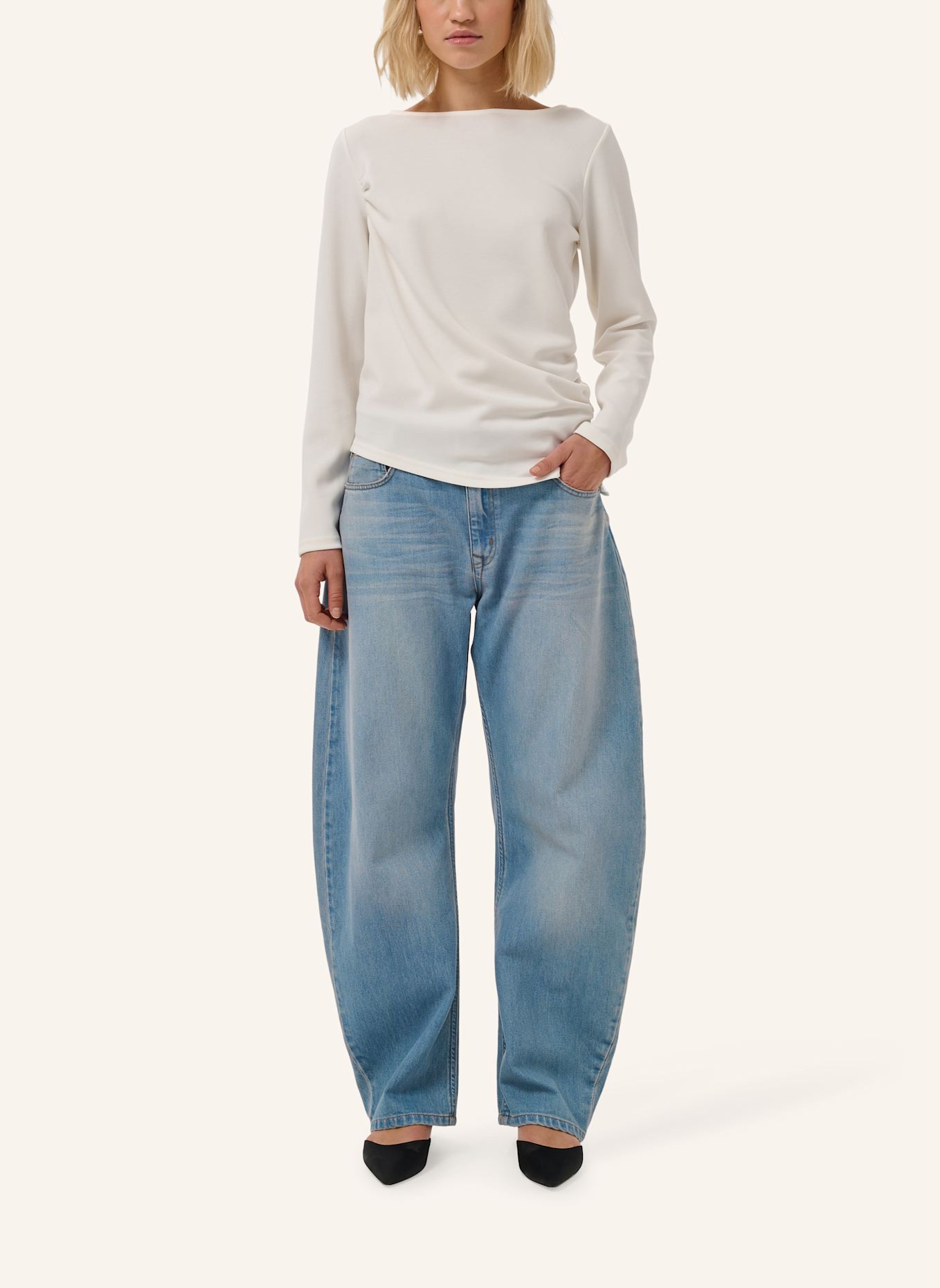 MY ESSENTIAL WARDROBE My Essential Wardrobe Bluse langarm MWHelle: WEISS