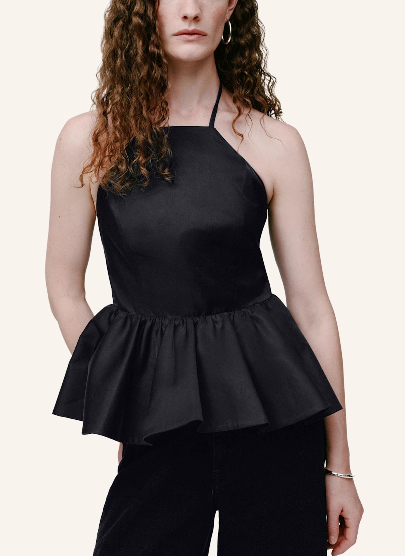 IVY OAK ÄRMELLOSE BLUSE IOTASMA: SCHWARZ