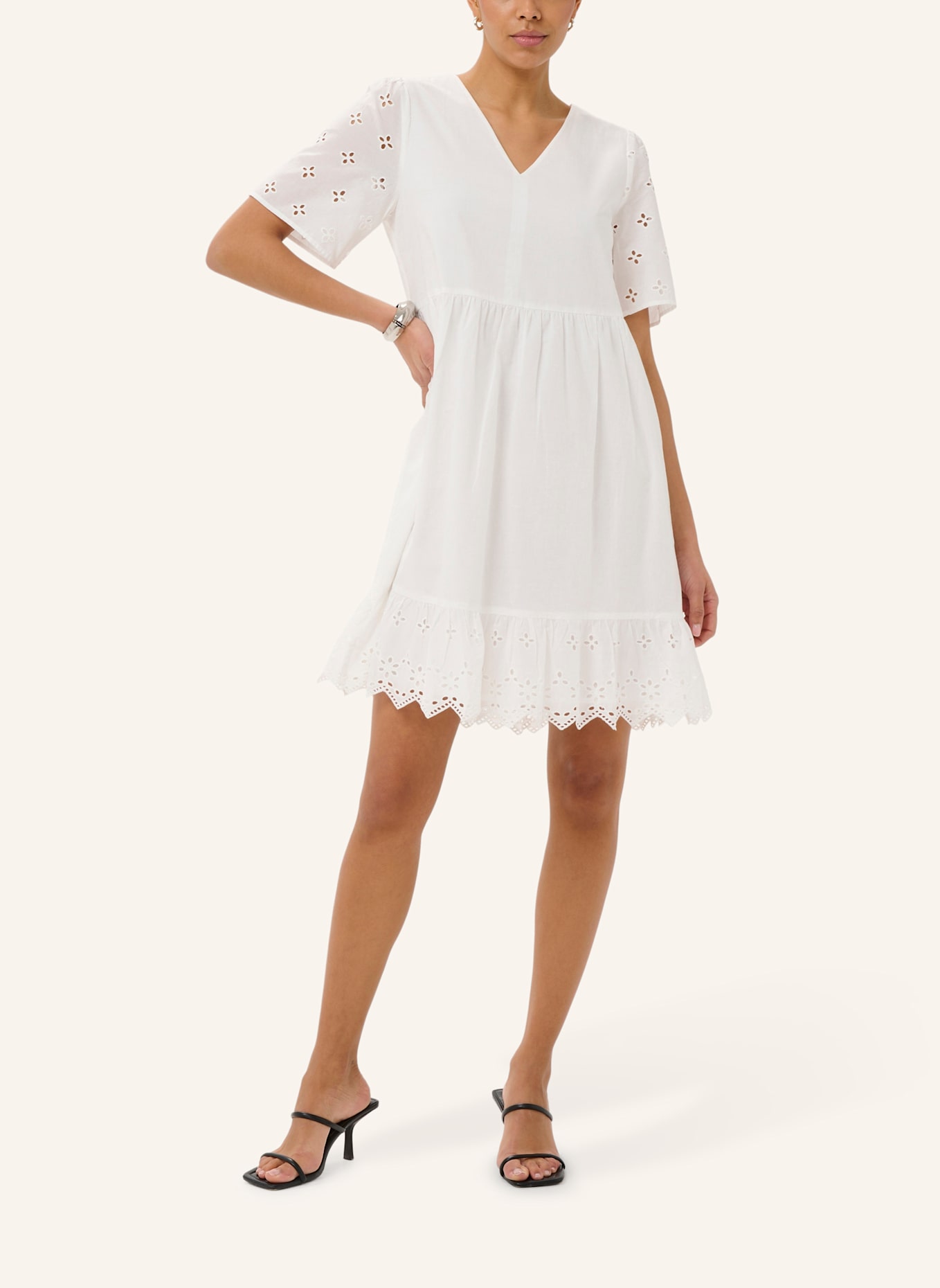 KAFFE Sommerkleid KAMOLLY: WEISS