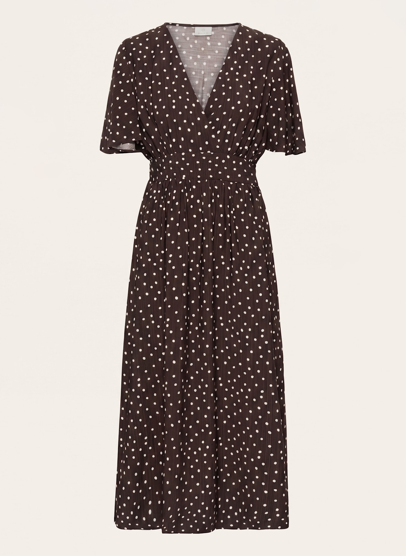 KAFFE Midikleid KANADIRA: BRAUN