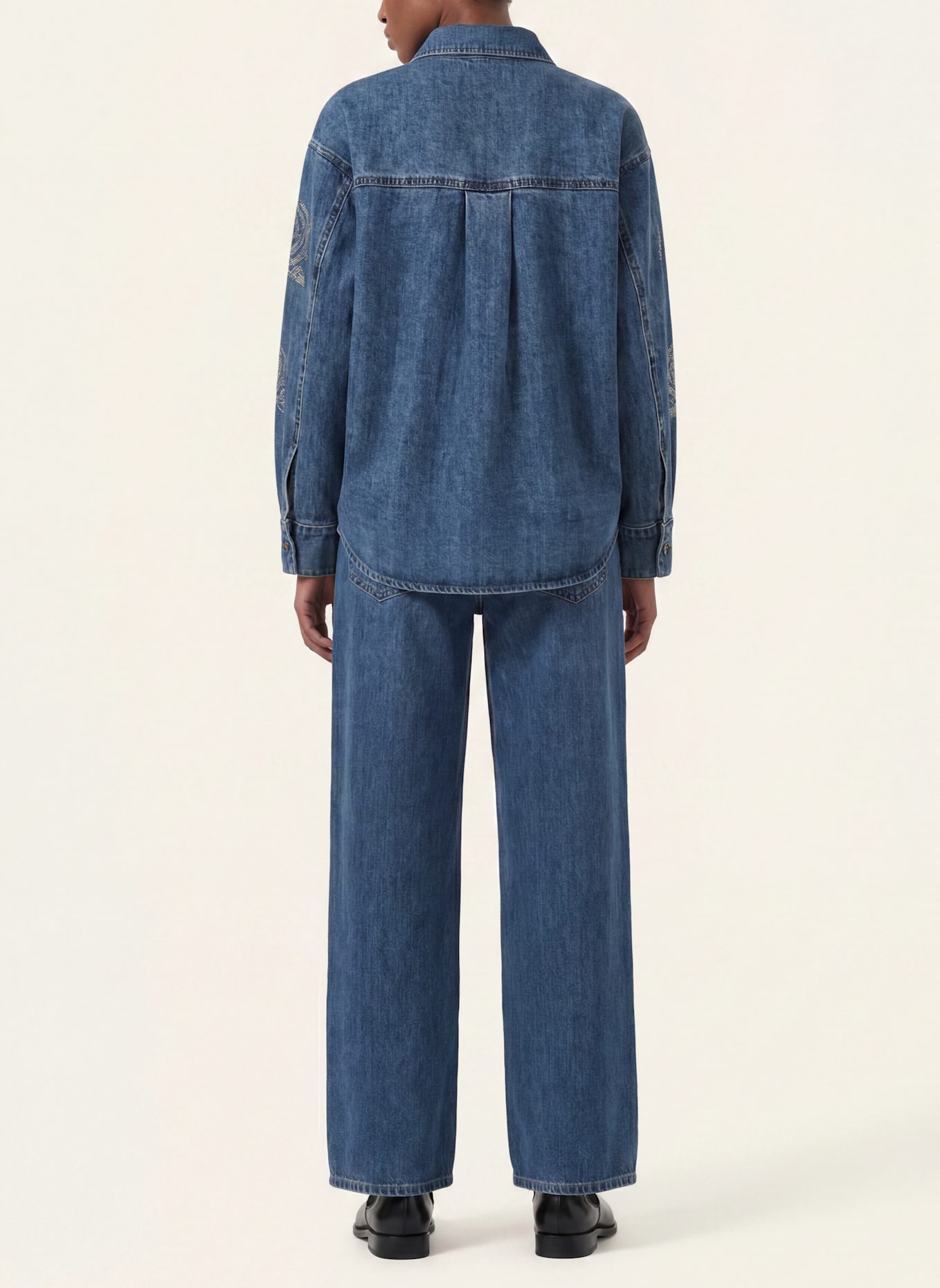 KAFFE Jeanshemd KACASTELIA: BLAU