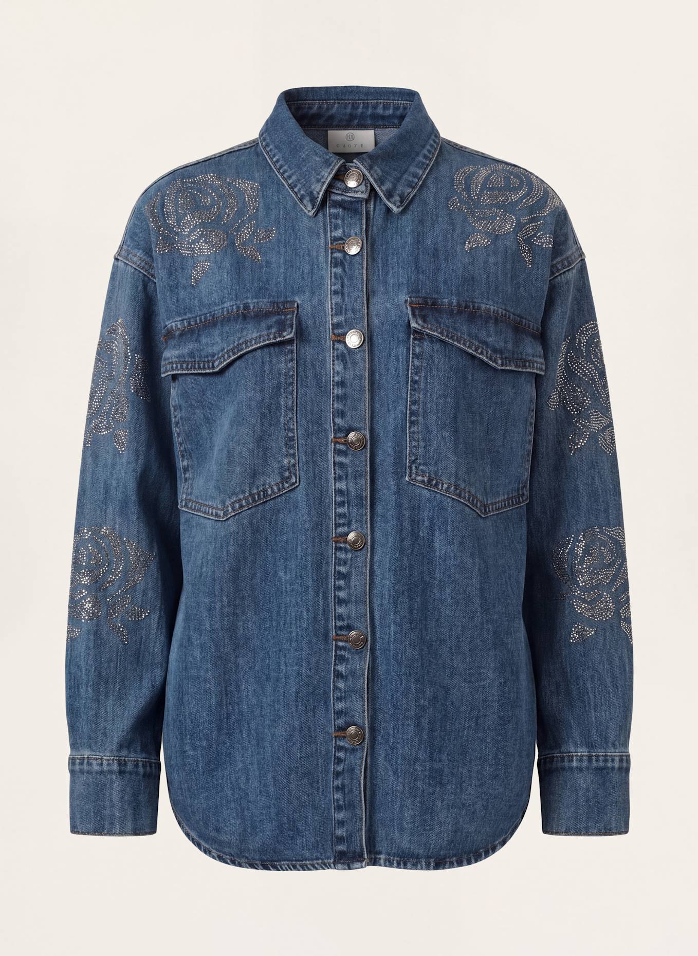 KAFFE Jeanshemd KACASTELIA: BLAU