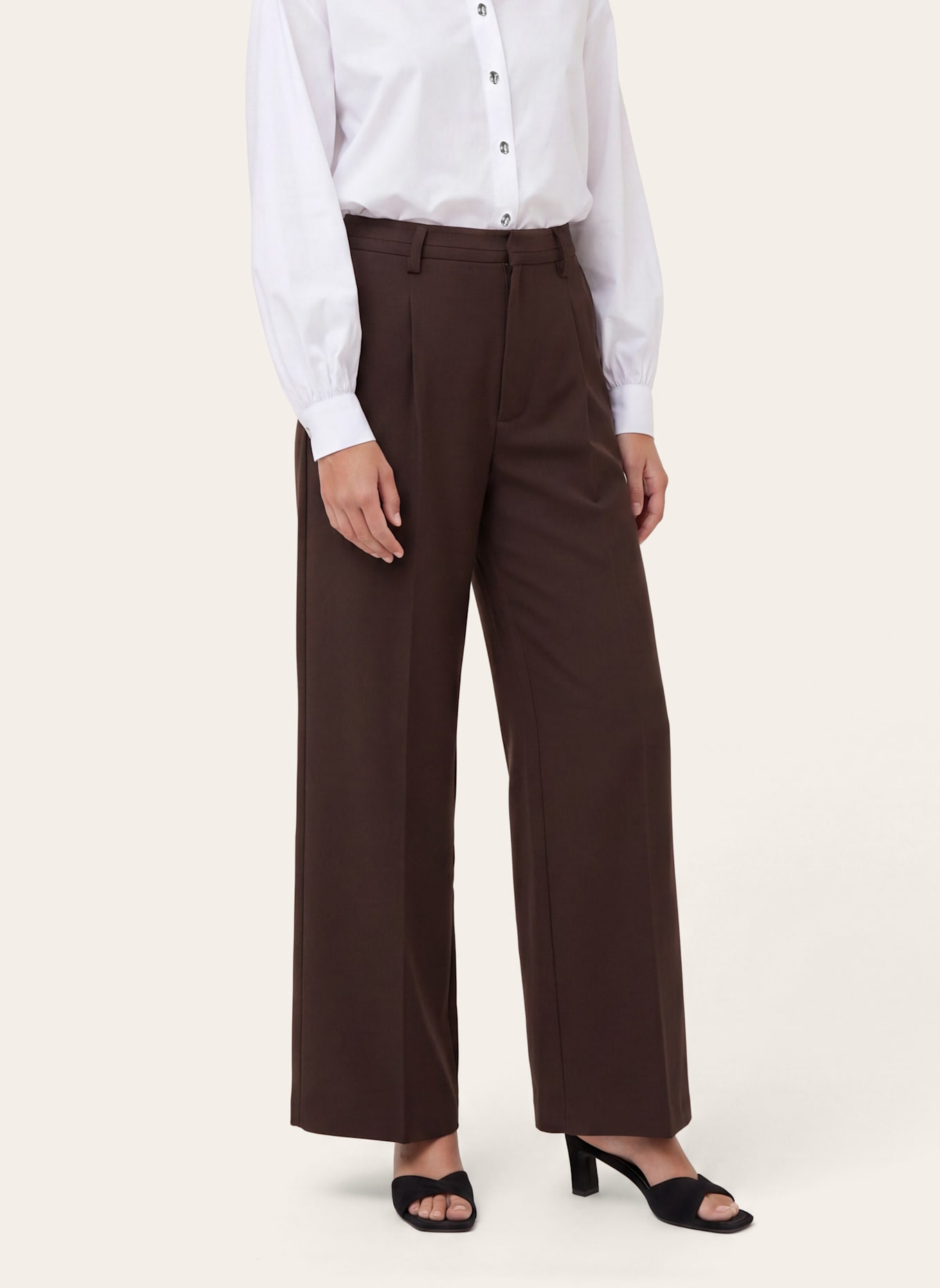 KAFFE Marlenehose KALIMA: BRAUN