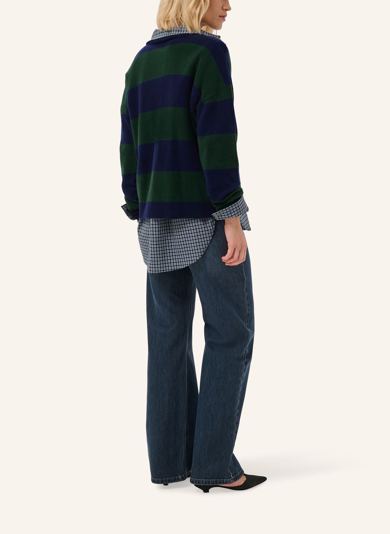 MY ESSENTIAL WARDROBE Strick-Poloshirt MWJOLA: BRAUN