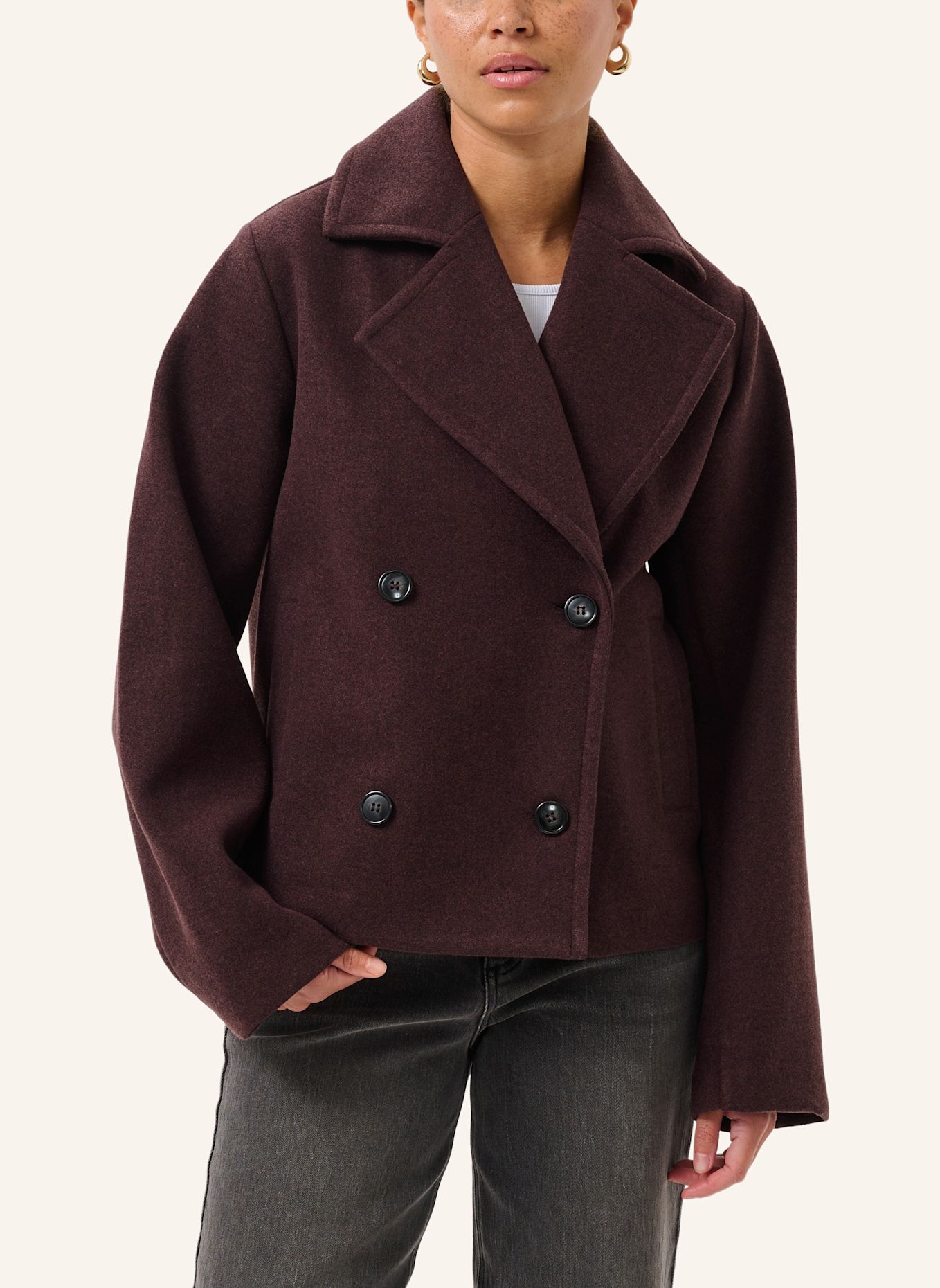 KAFFE Trench-Jacke KASATURN: ROT
