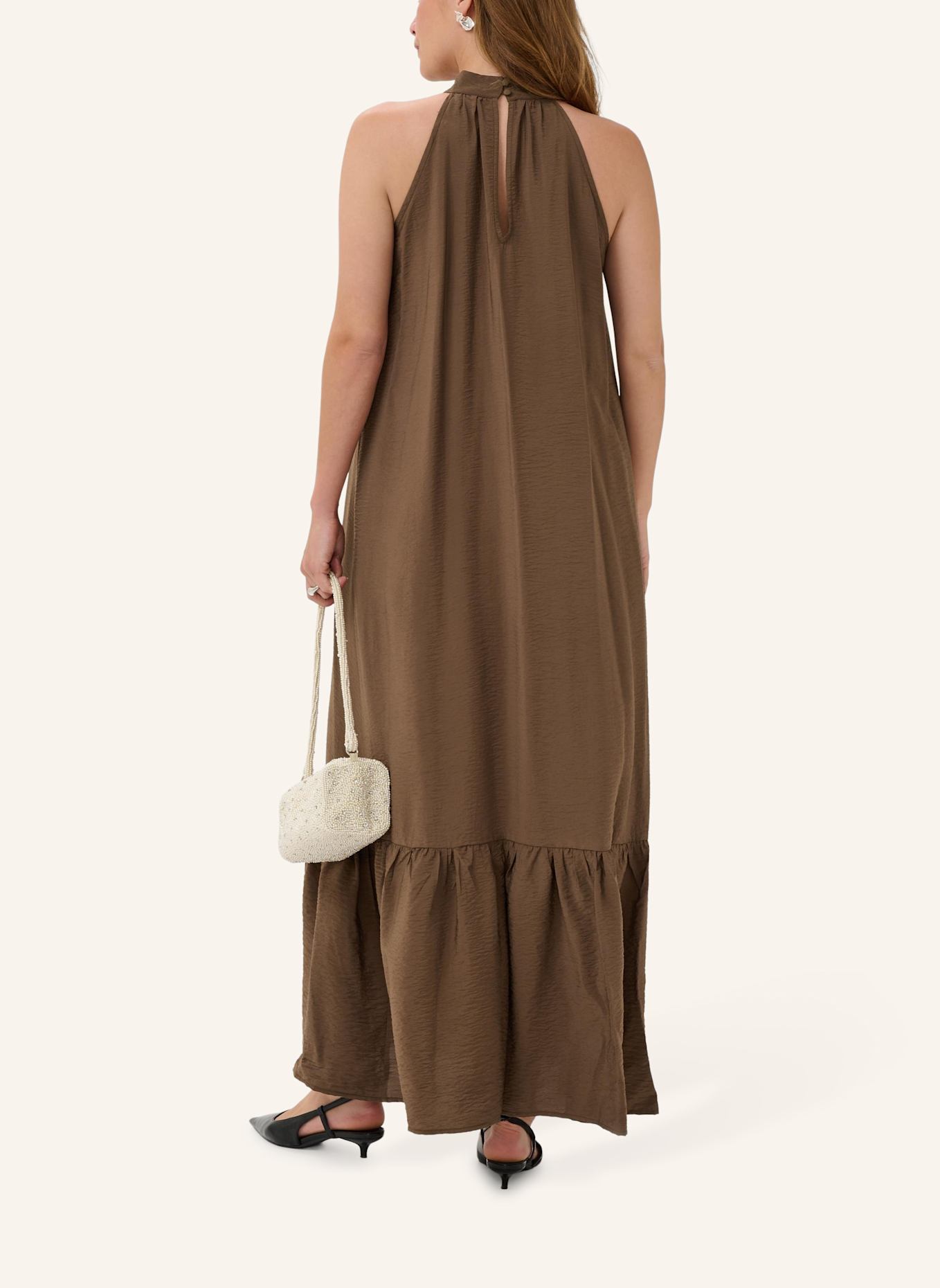 KAFFE Maxikleid KAGILDA: BRAUN