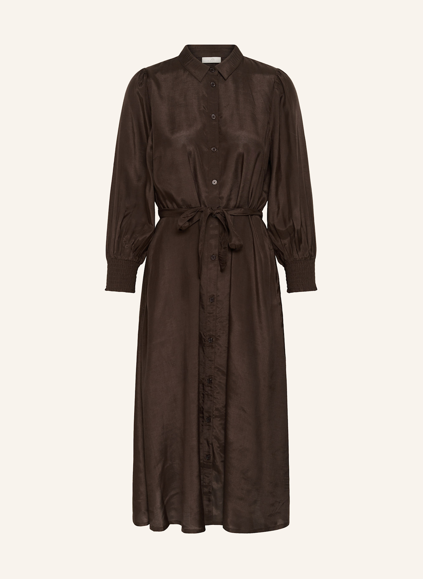 KAFFE Midikleid KAEMINE OLINE: BRAUN
