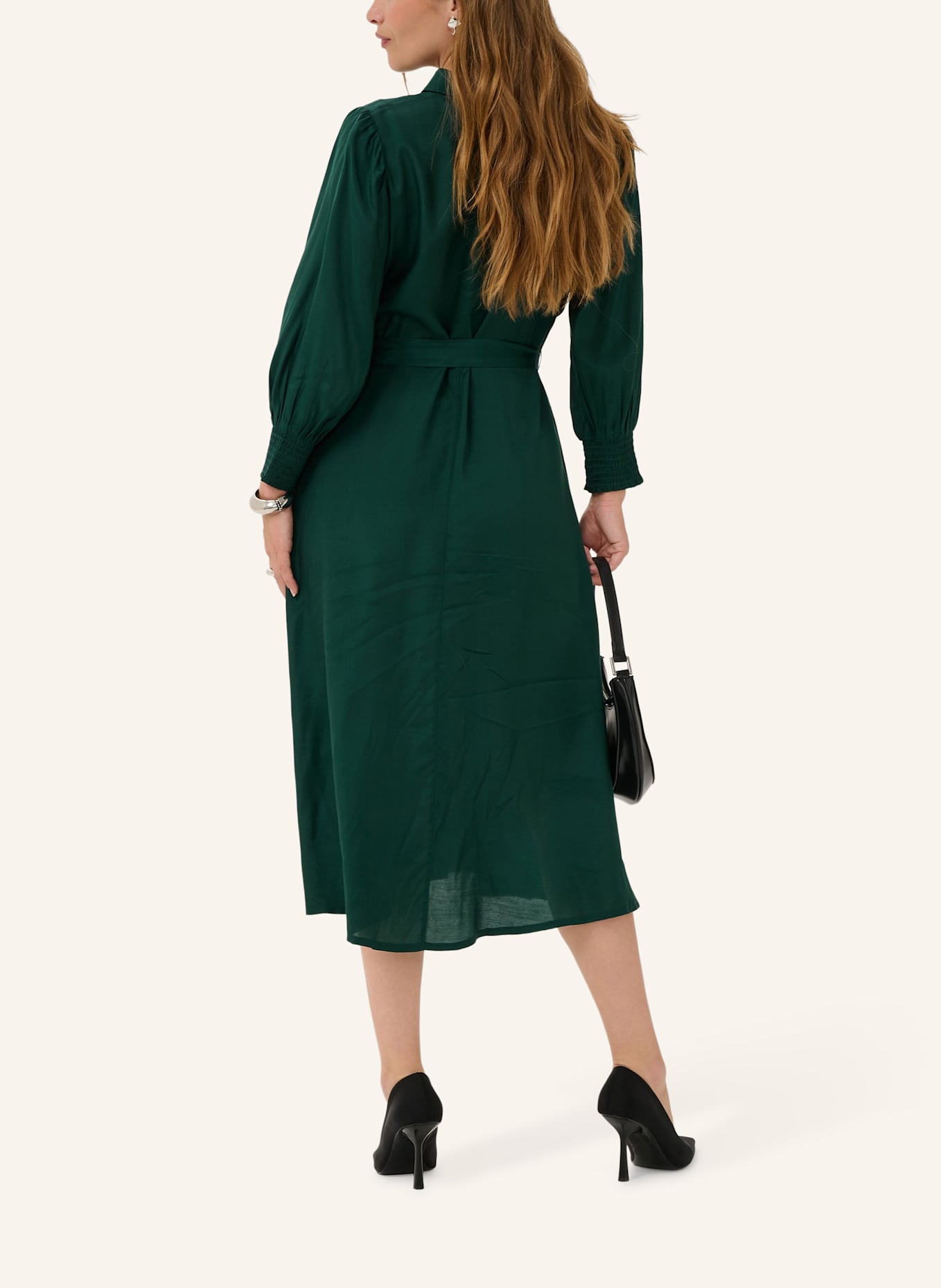 KAFFE Midikleid KAEMINE OLINE: GRÜN