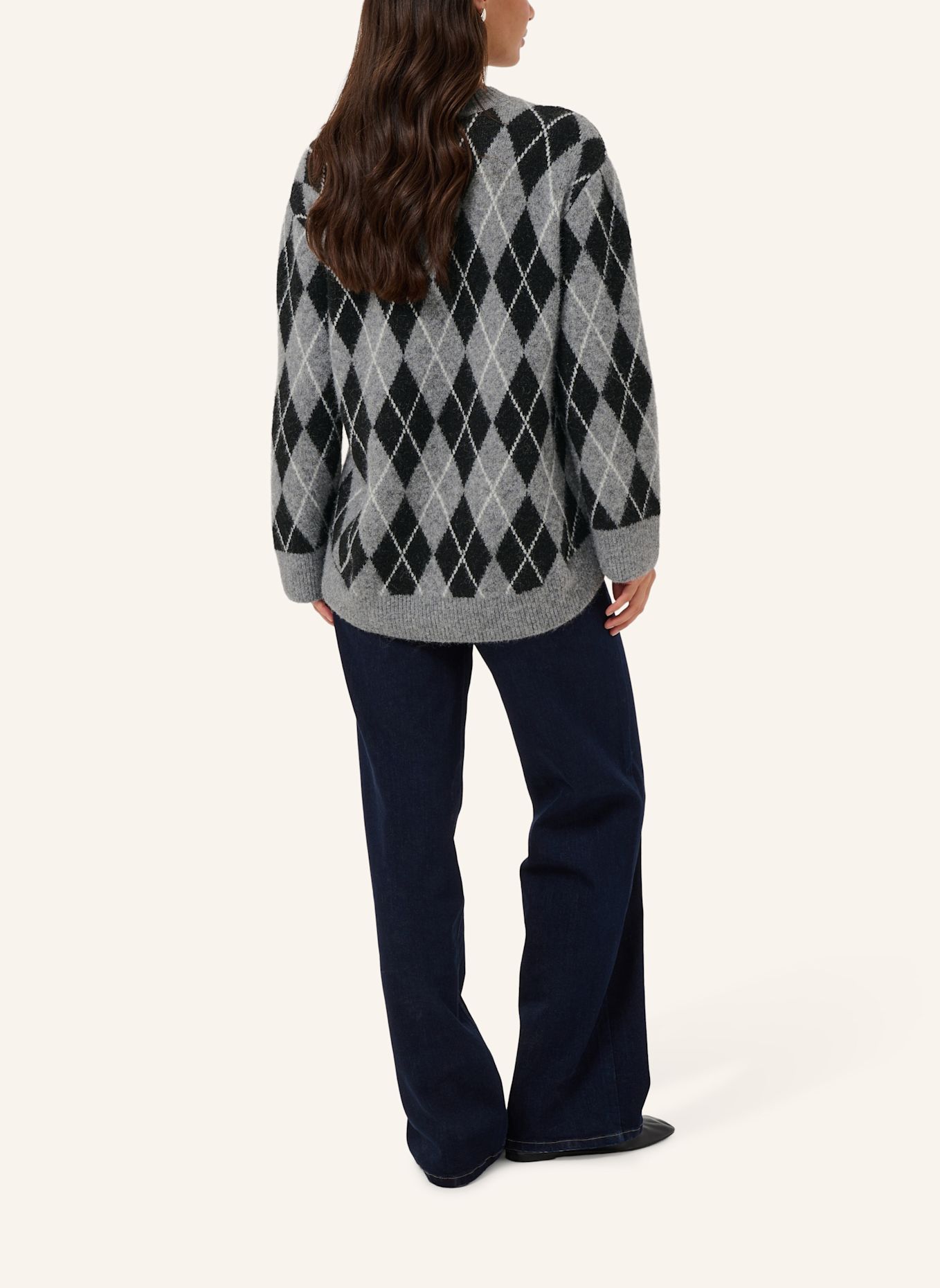 KAFFE Strickshirt KASIMONE: SCHWARZ