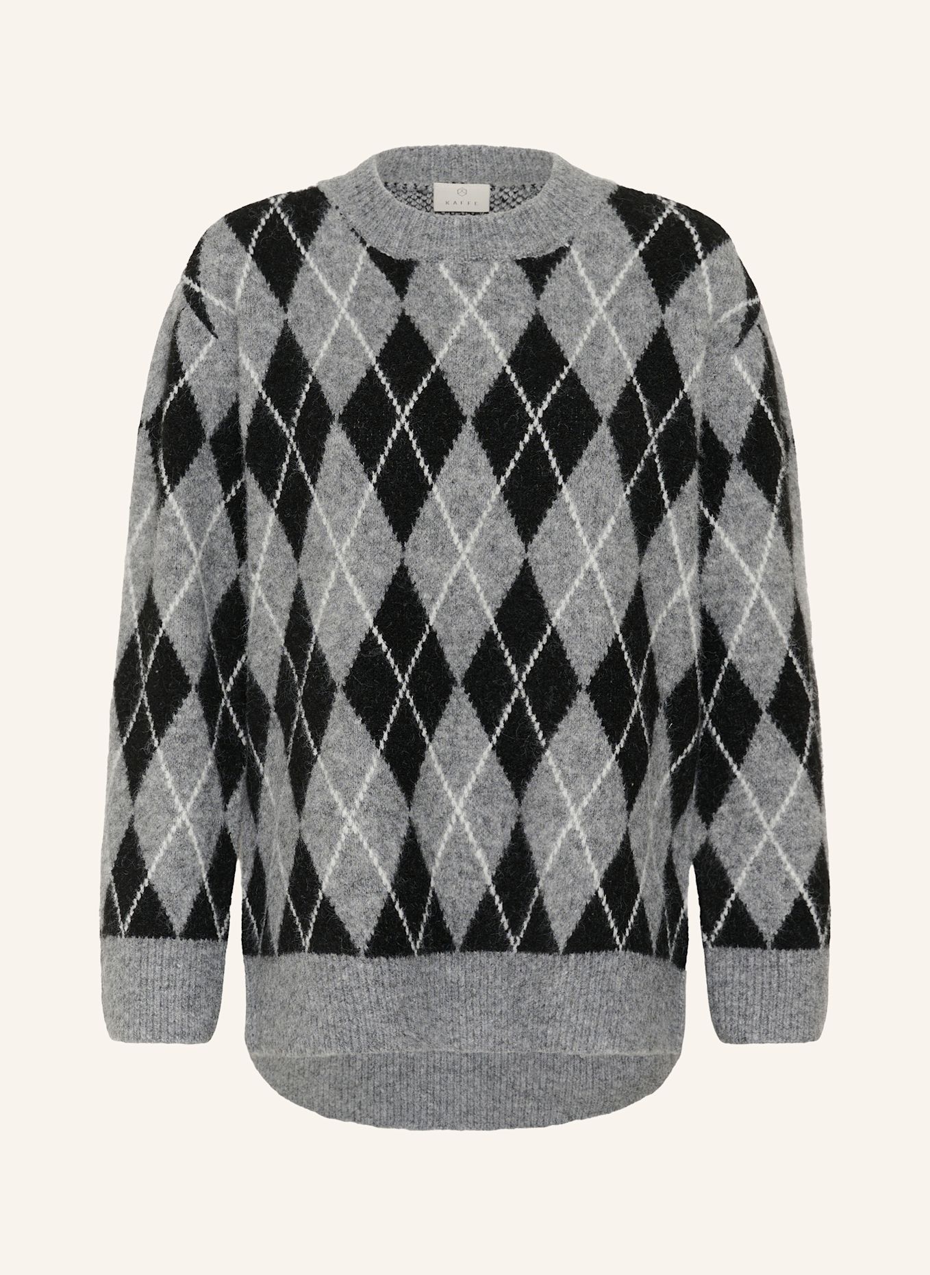 KAFFE Strickshirt KASIMONE: SCHWARZ
