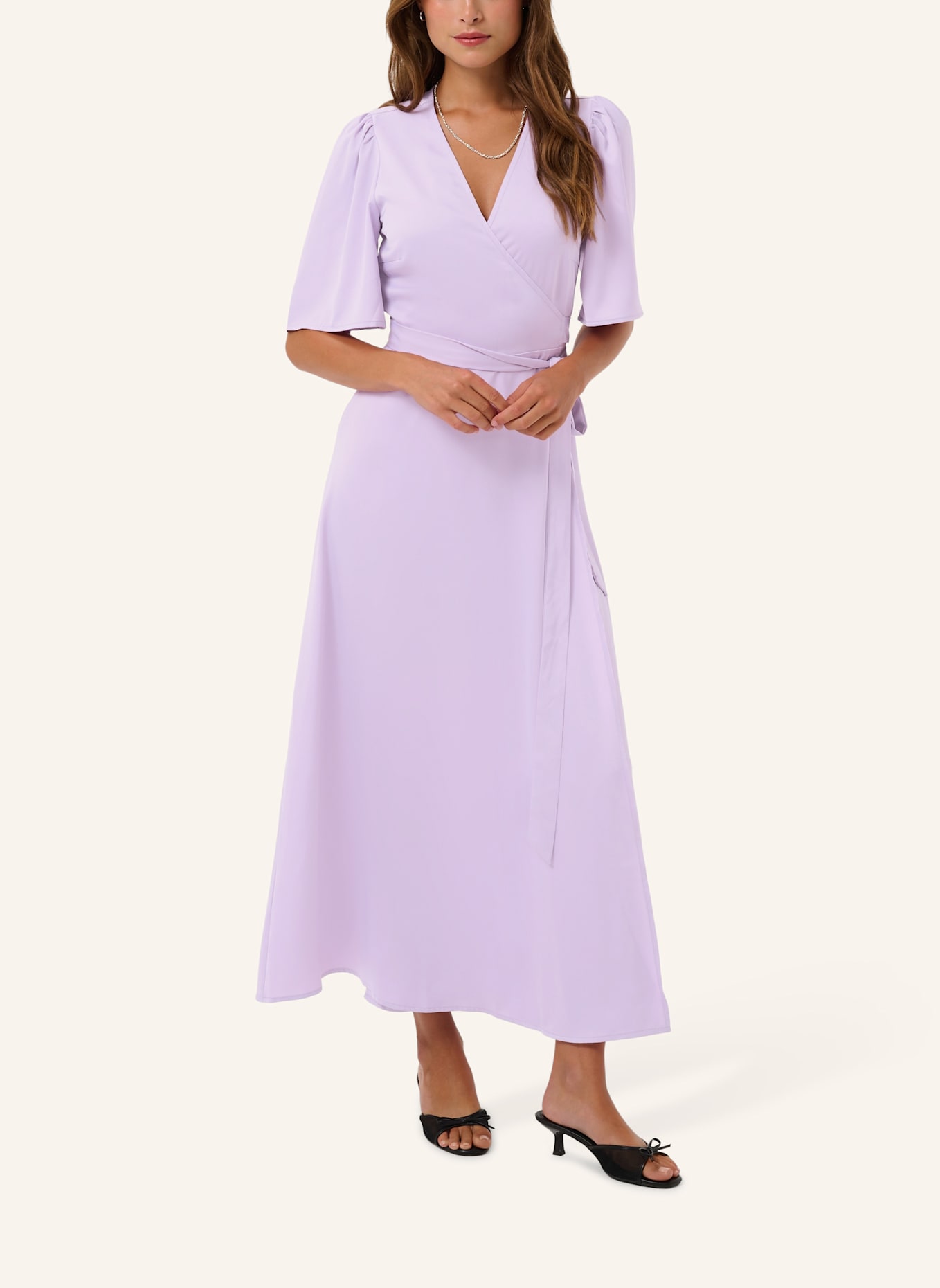 KAFFE Wickelkleid KASADIE: LILA