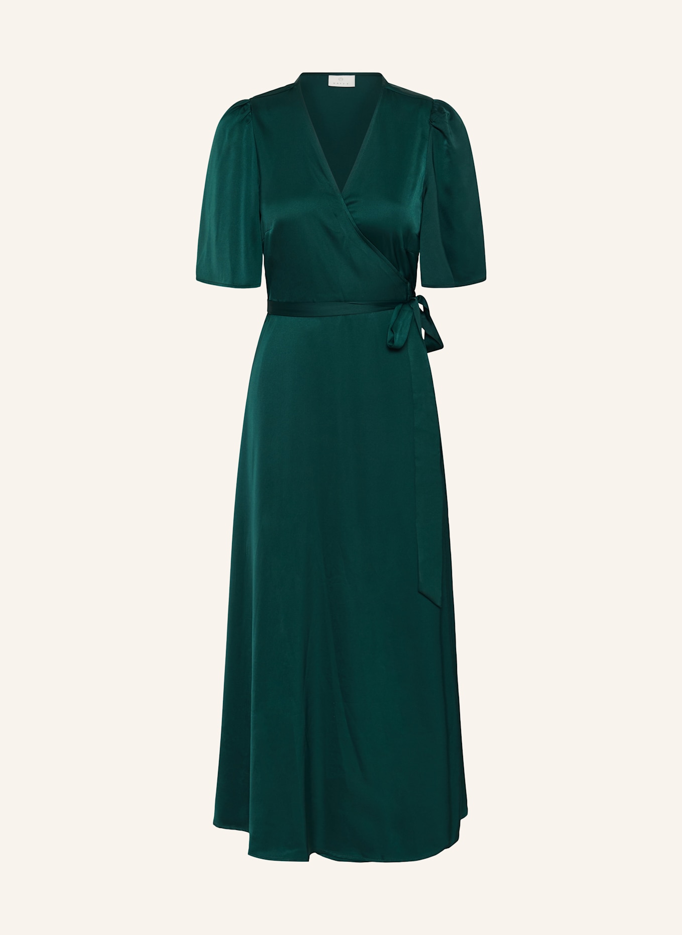 KAFFE Wickelkleid KASADIE: DUNKELGRÜN