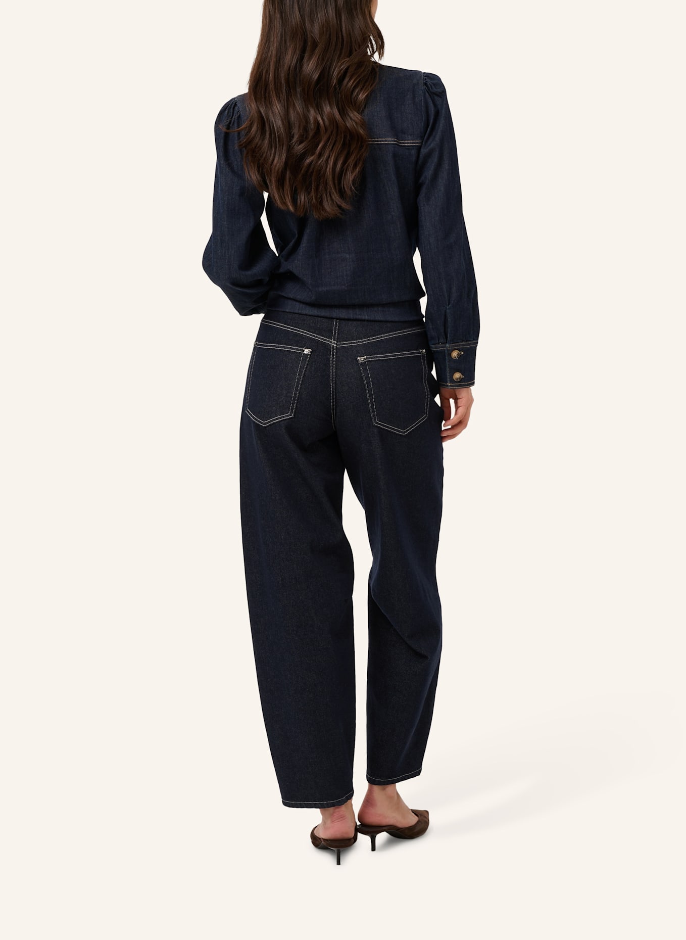 KAFFE Barrel Jeans KAGHITA: BLAU