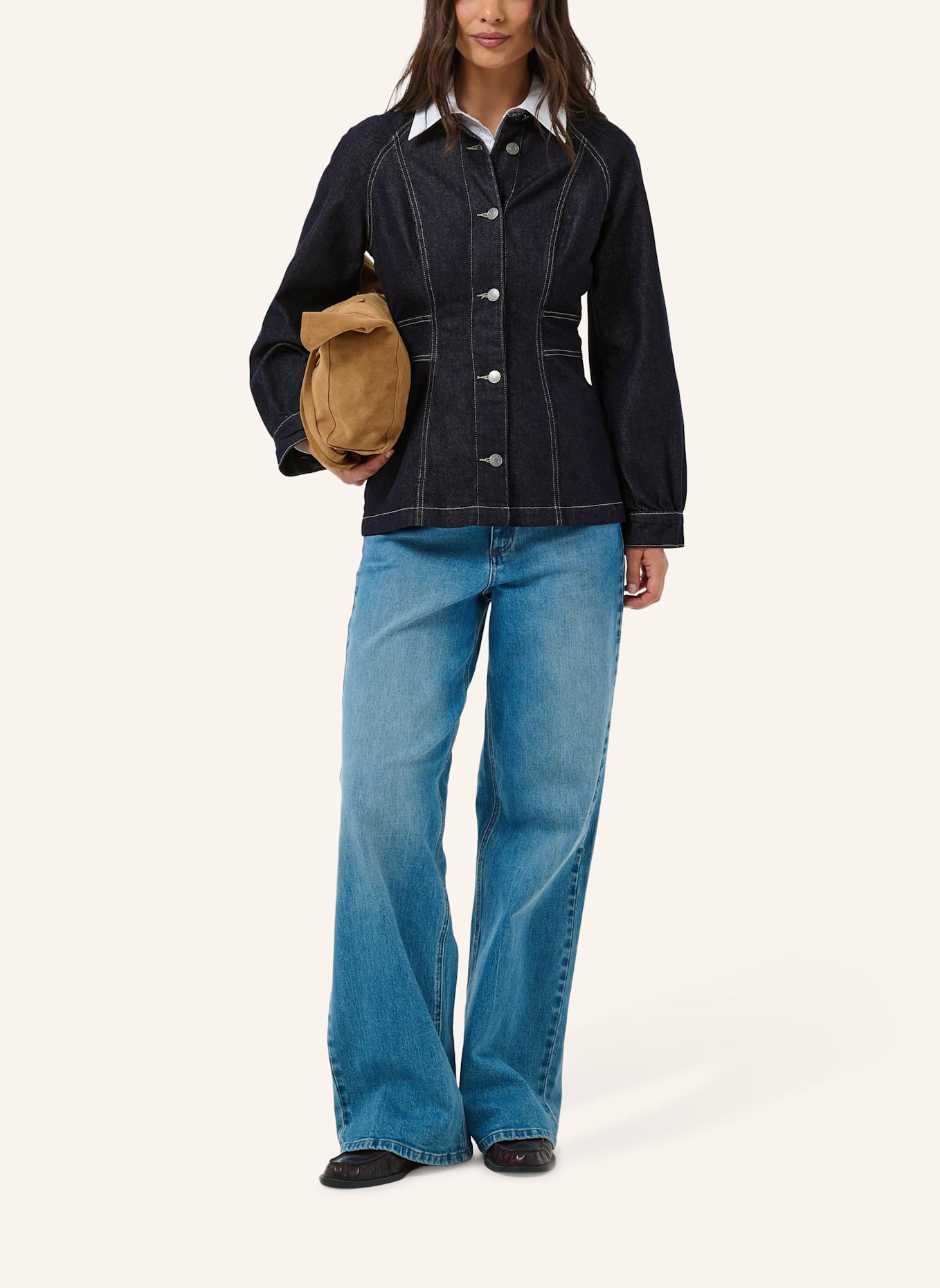 KAFFE Jeansbluse KAGHITA: BLAU