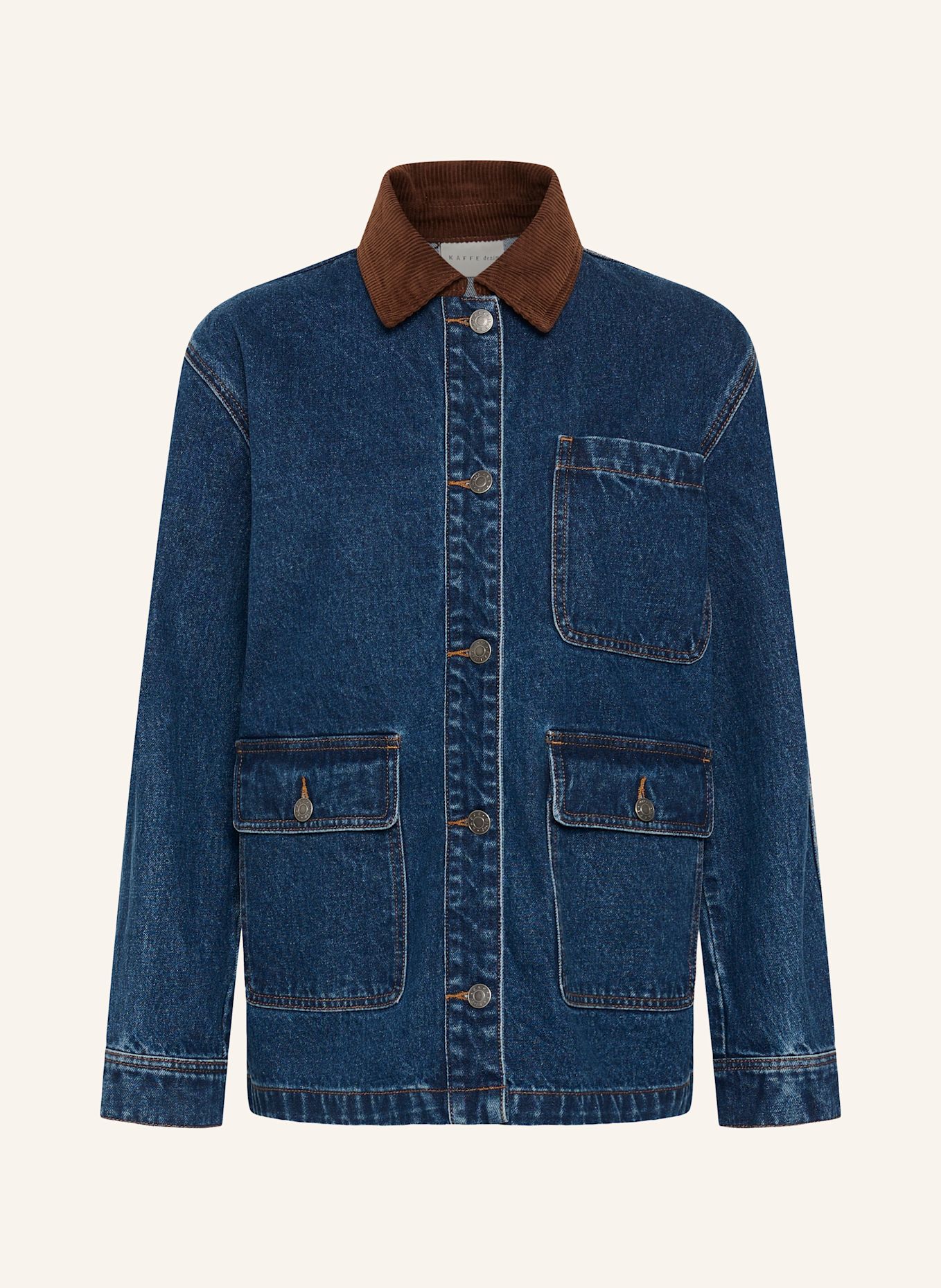 KAFFE Jeansjacke KAGORDIE: BLAU
