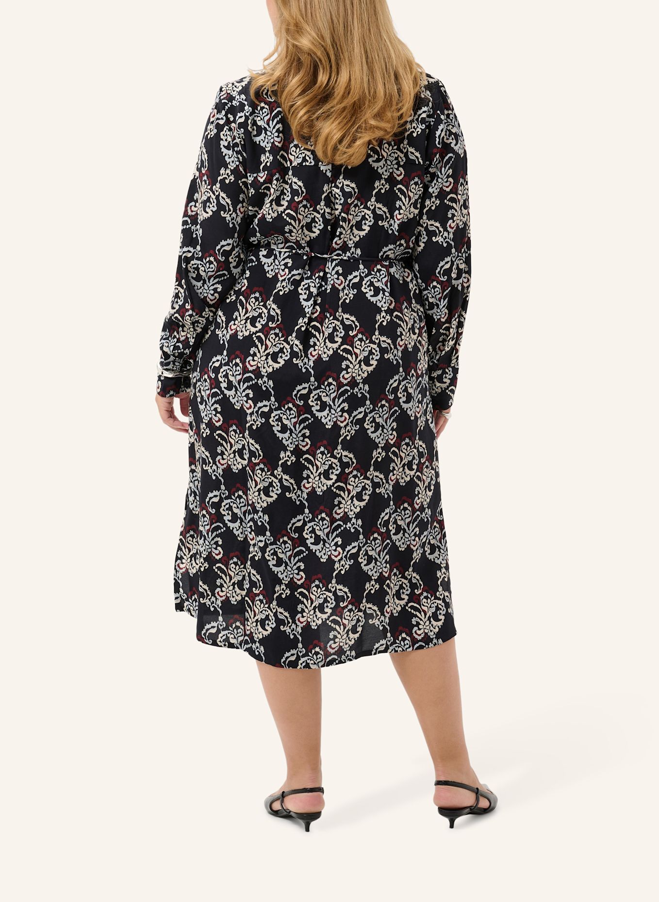 KAFFE curve Hemdblusenkleid KCHIPE: SCHWARZ