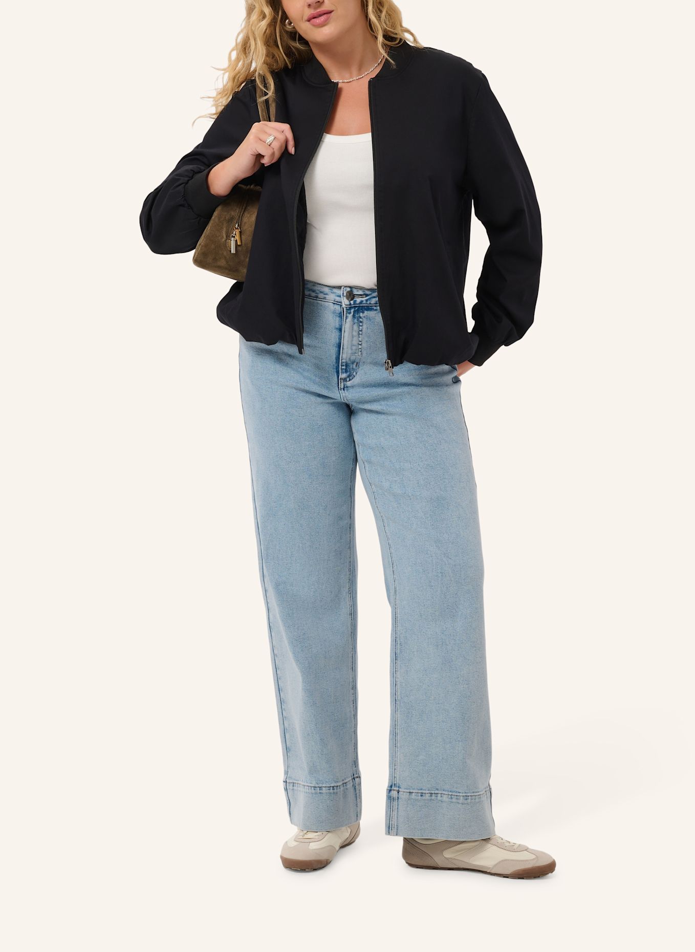 KAFFE curve Blouson KCLEE: SCHWARZ