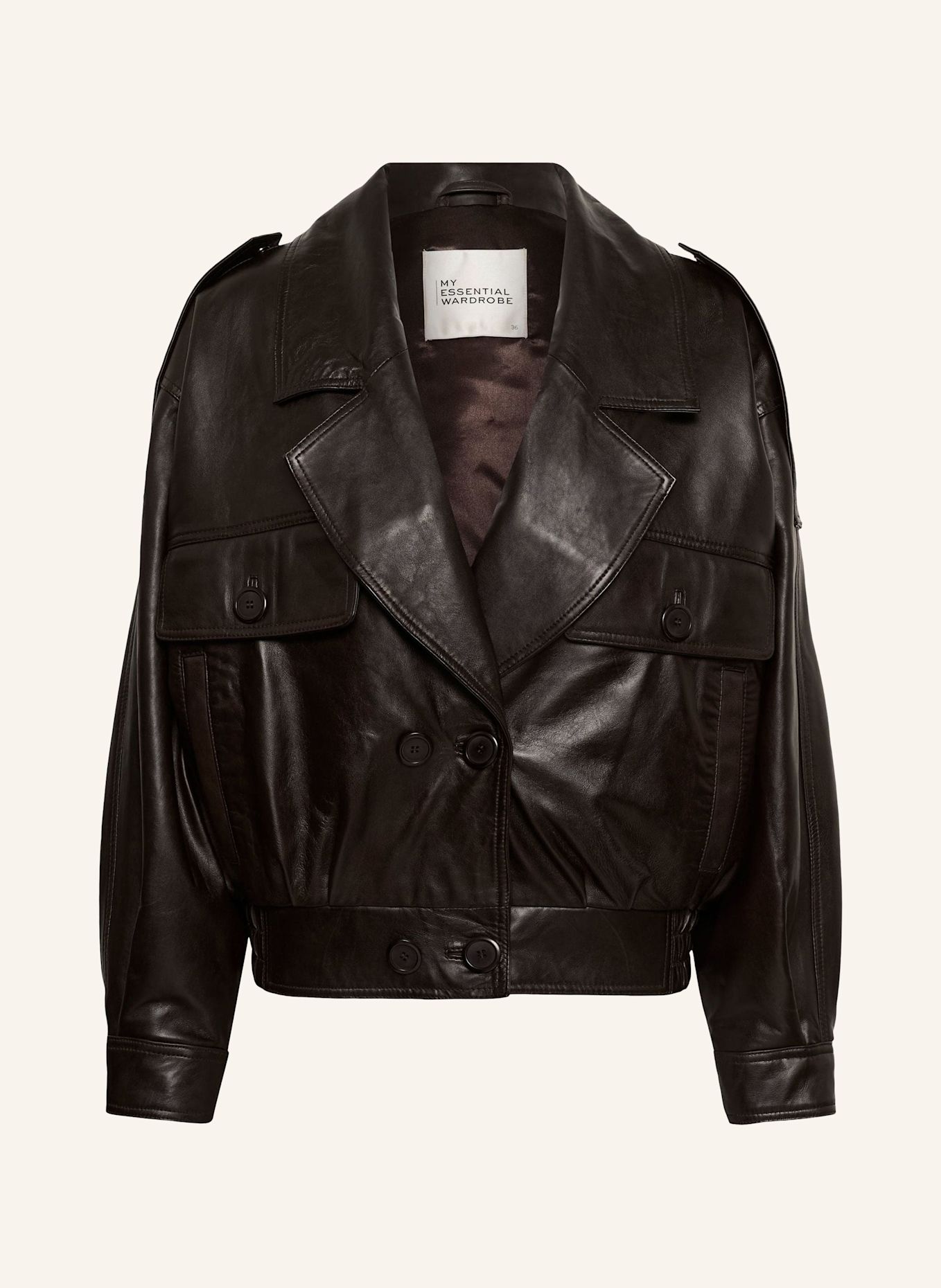 MY ESSENTIAL WARDROBE Lederjacke JACKIEMW: BRAUN