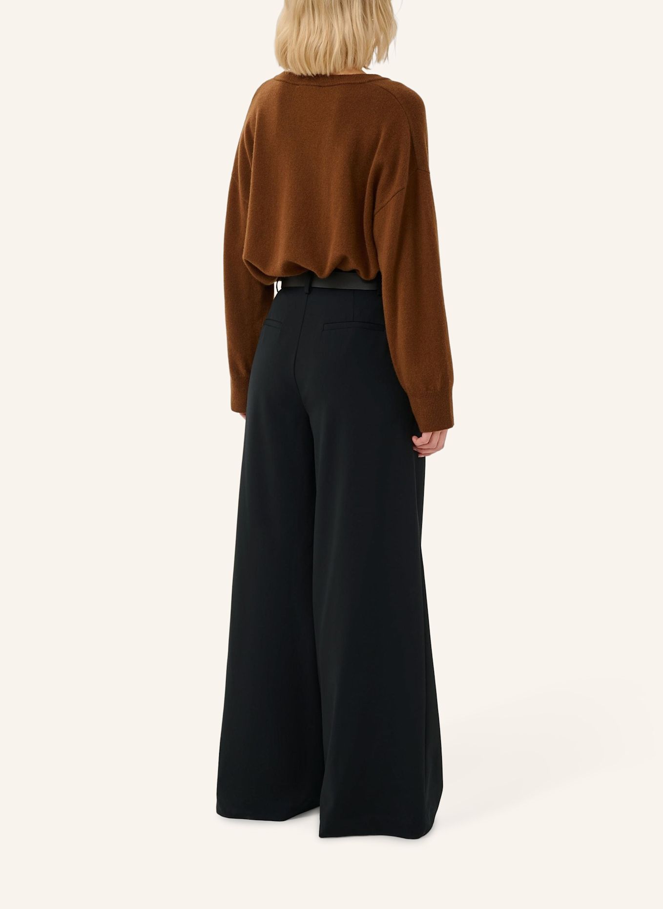 MY ESSENTIAL WARDROBE Marlenehose MMWHACE: SCHWARZ