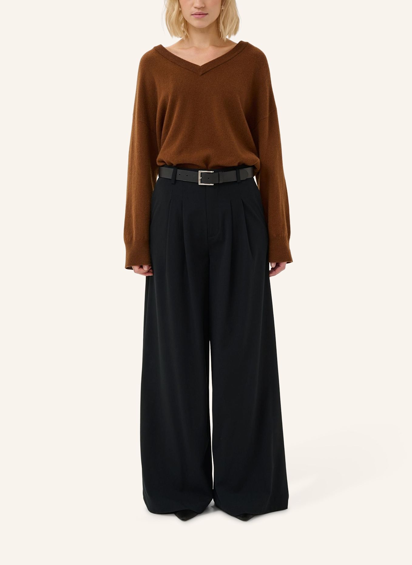 MY ESSENTIAL WARDROBE Marlenehose MMWHACE: SCHWARZ