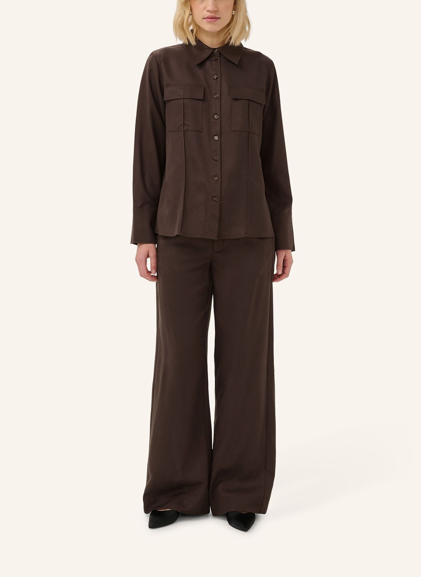 MY ESSENTIAL WARDROBE Marlenehose MWJOJO: BRAUN