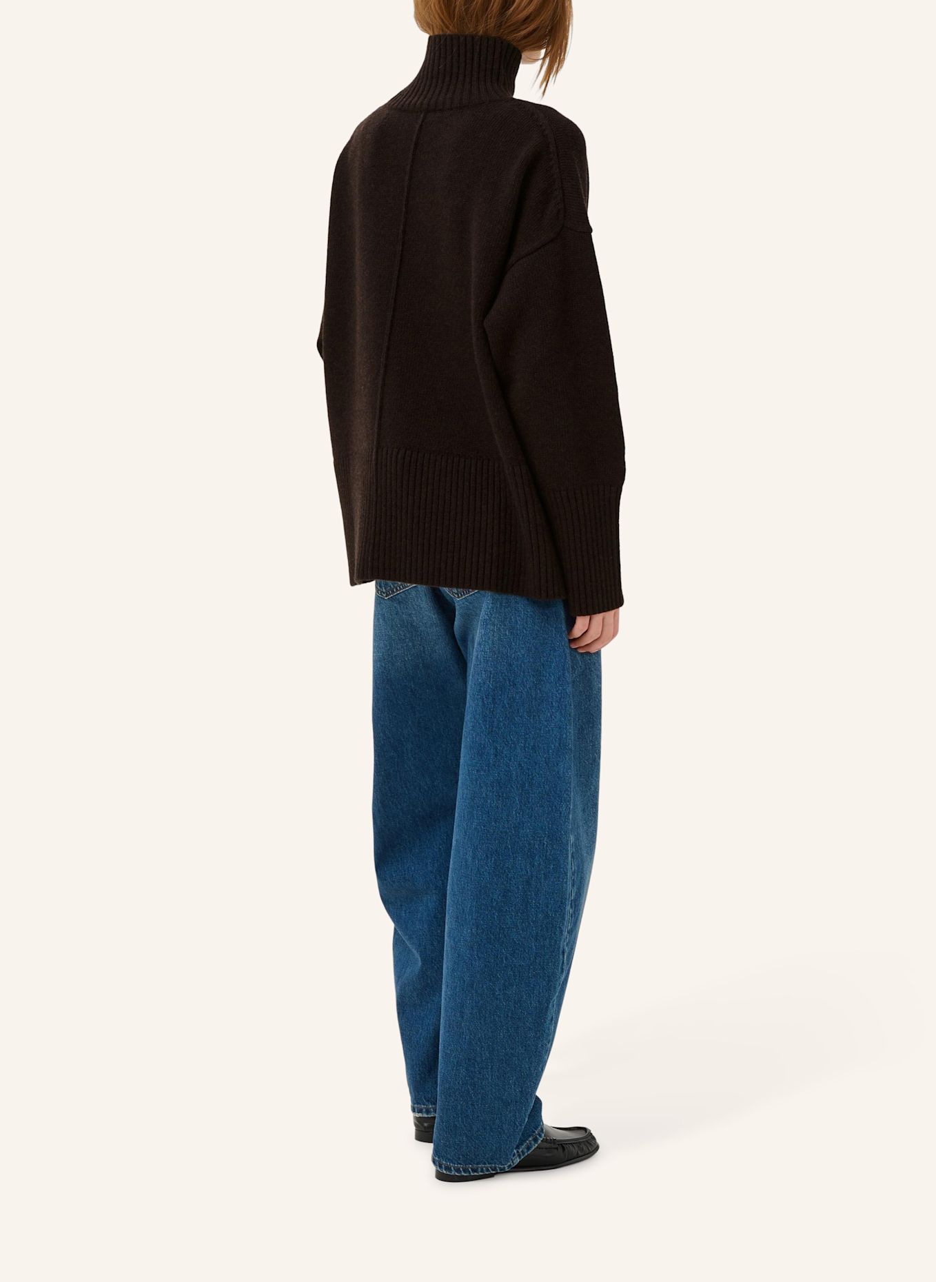MY ESSENTIAL WARDROBE Pullover MWANTWERPEN aus Wolle: BRAUN