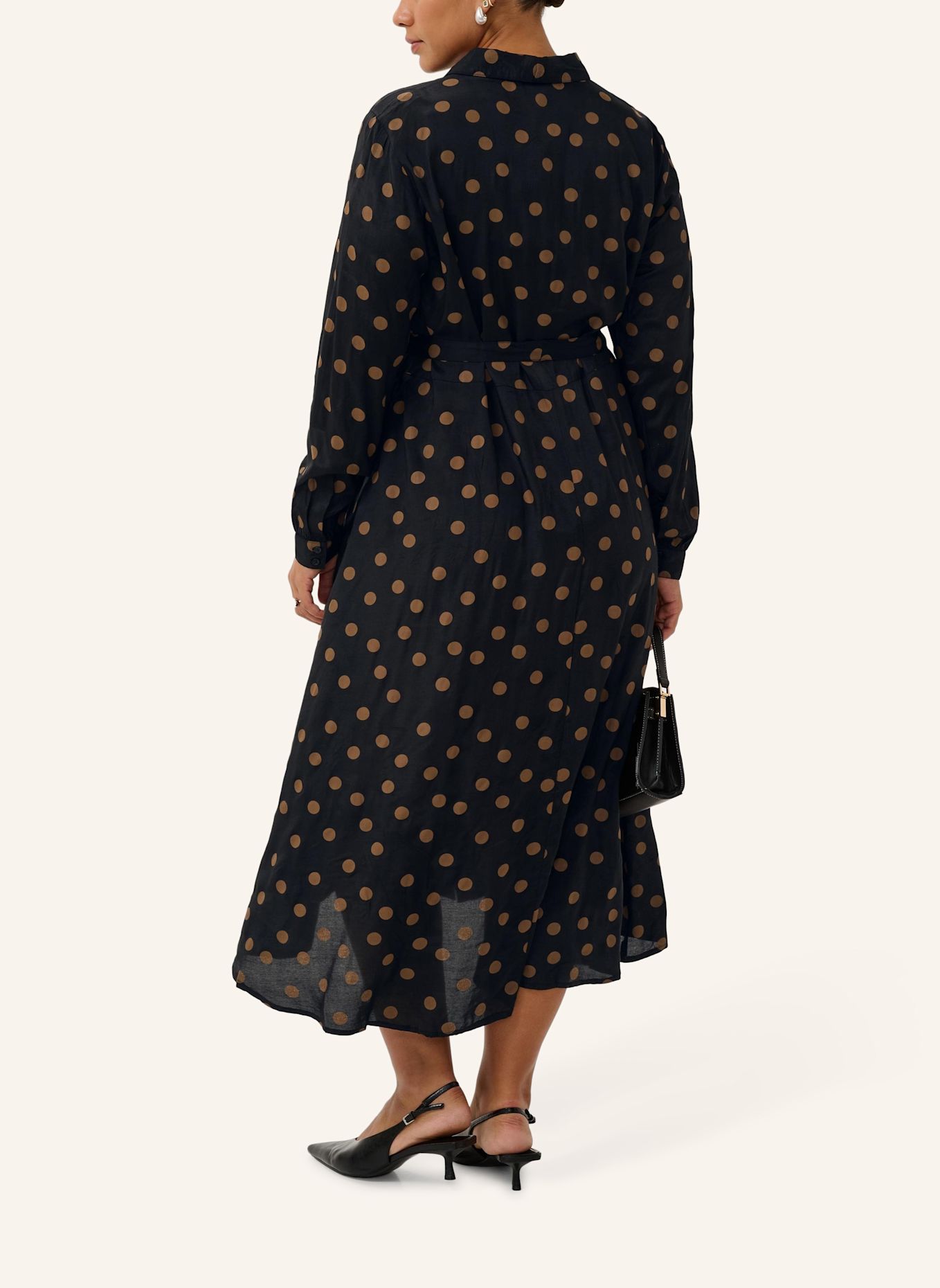 KAFFE curve Hemdblusenkleid KCOLIVIA: SCHWARZ