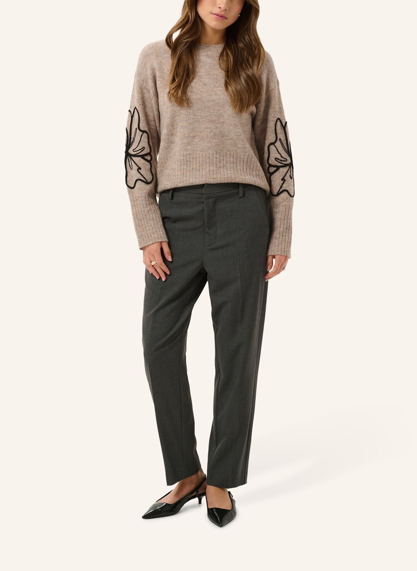 KAFFE Pullover KAERIN: TAUPE