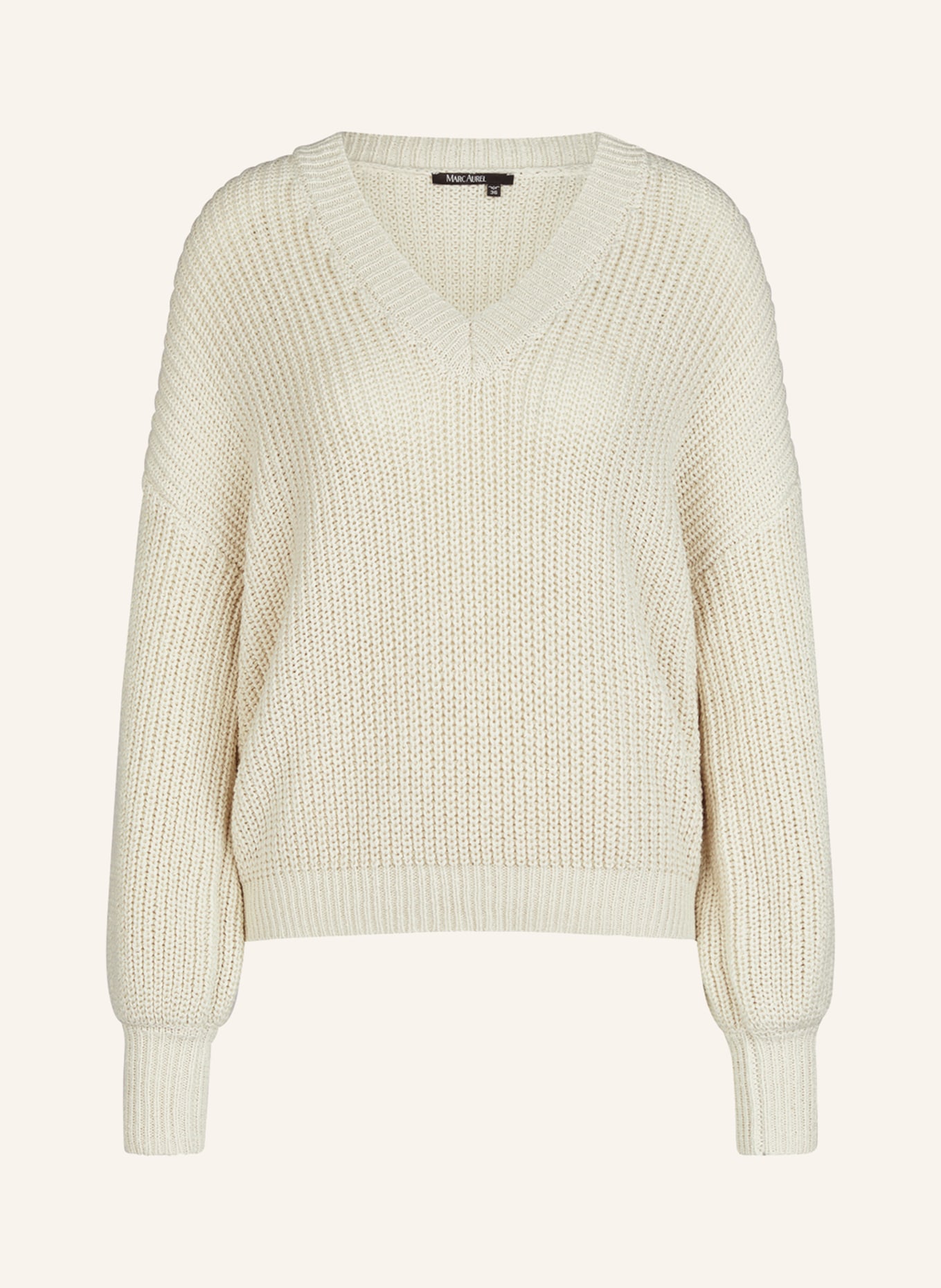 MARC AUREL V-Ausschnitt-Pullover, Farbe: BEIGE (Bild 1)