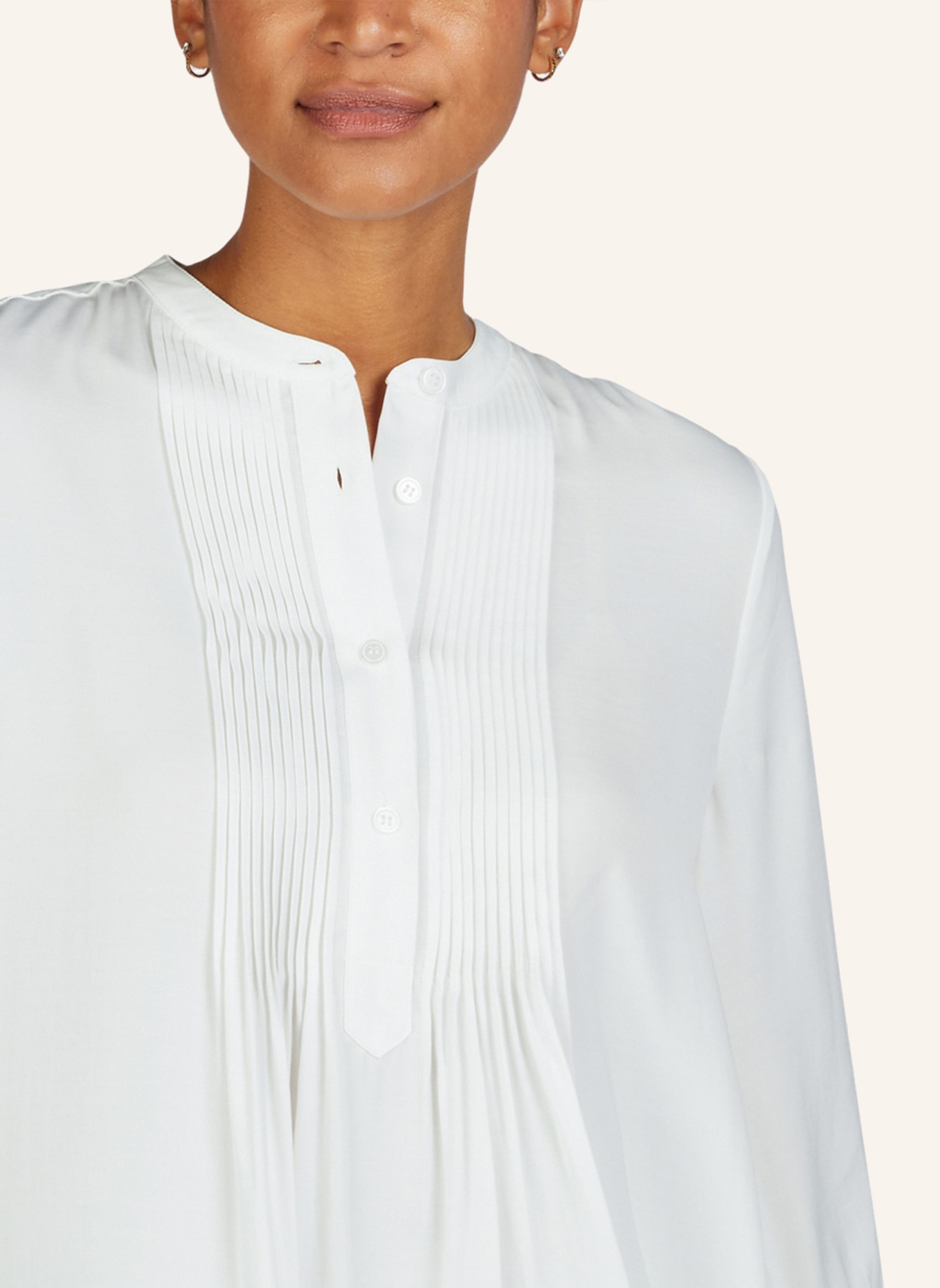 MARC AUREL Satin-Bluse, Farbe: WEISS (Bild 3)