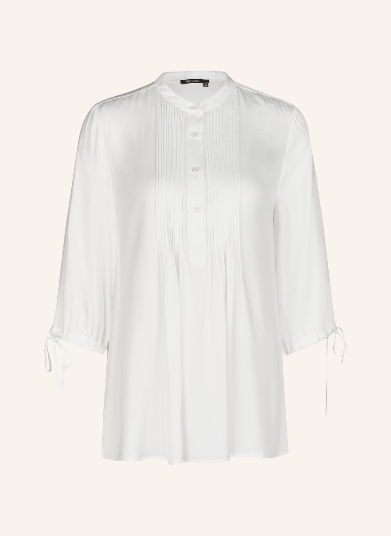 MARC AUREL Satin-Bluse, Farbe: WEISS (Bild 1)