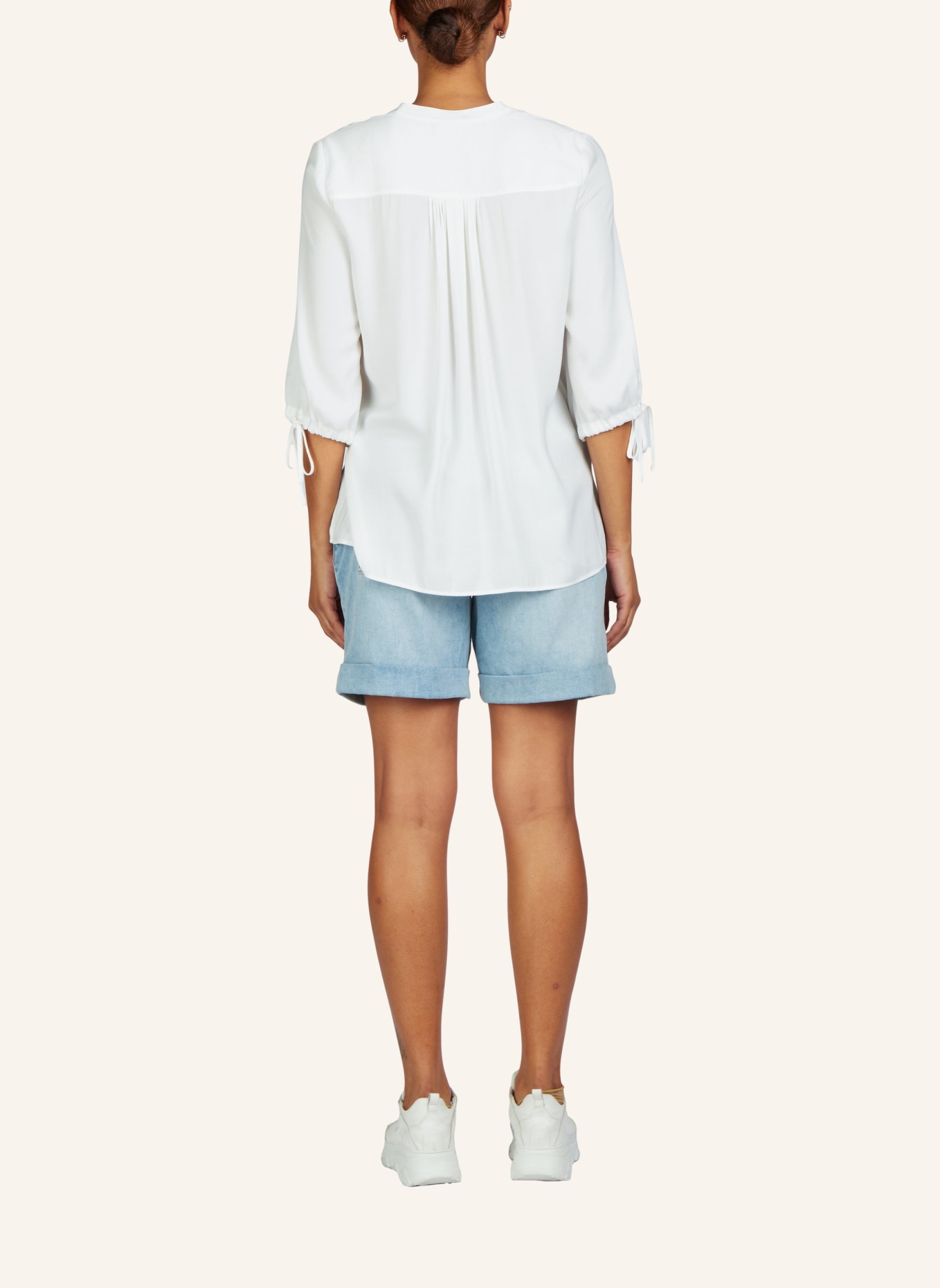 MARC AUREL Satin-Bluse, Farbe: WEISS (Bild 2)