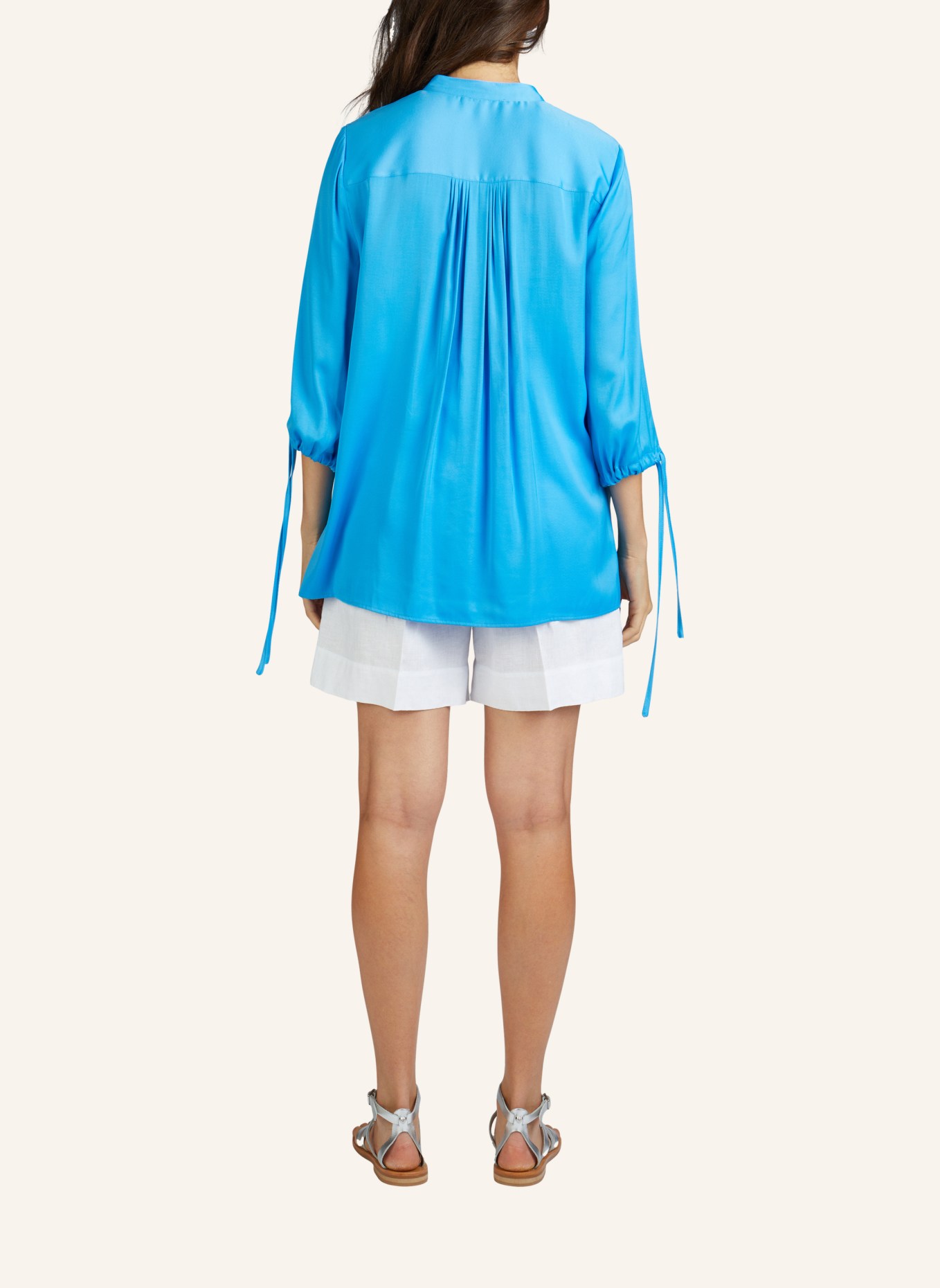 MARC AUREL Satin-Bluse, Farbe: BLAU (Bild 2)