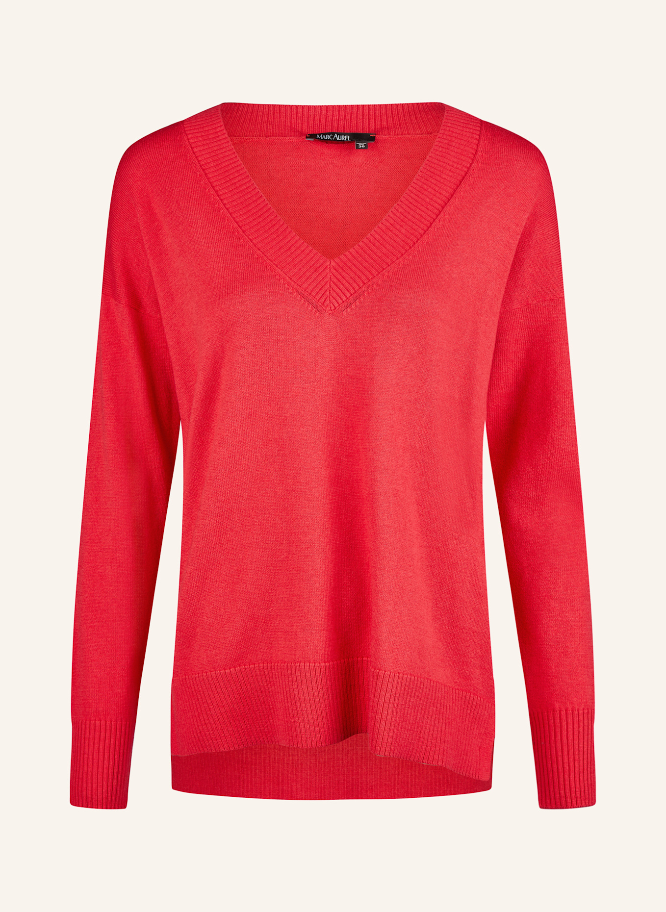 MARC AUREL V-Ausschnitt Pullover, Farbe: ROT (Bild 1)