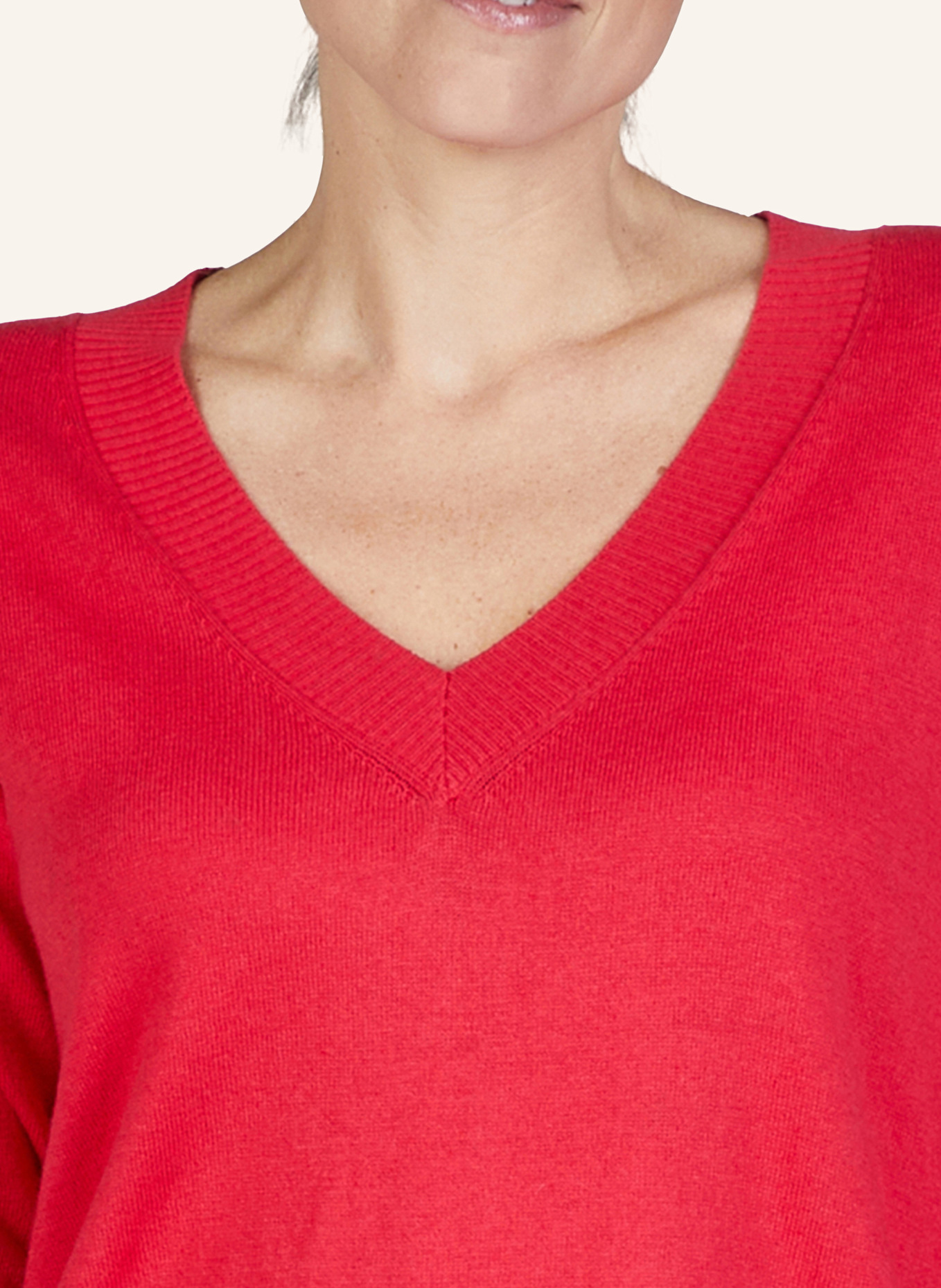 MARC AUREL V-Ausschnitt Pullover, Farbe: ROT (Bild 4)