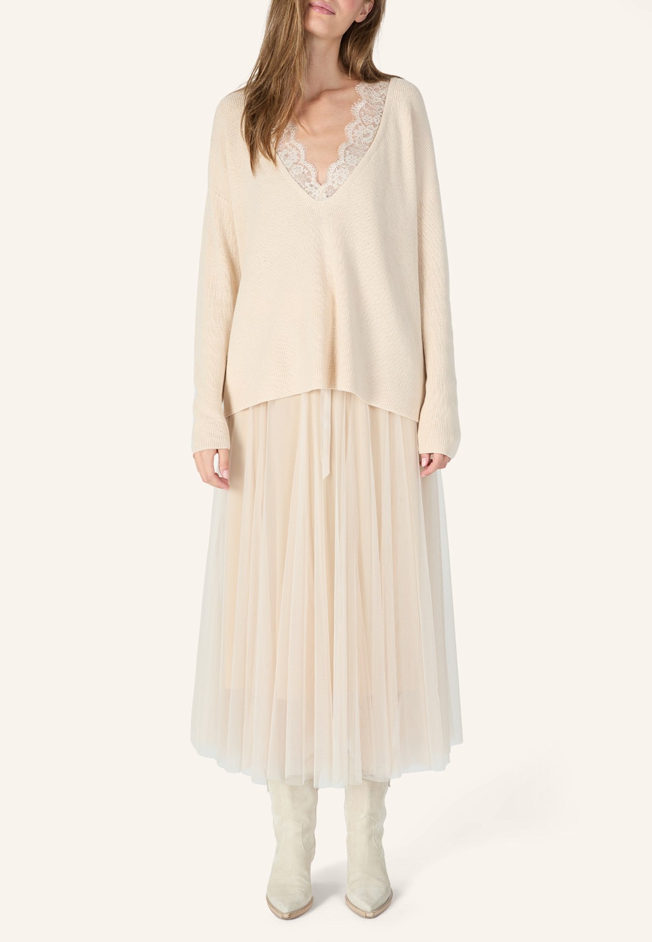 MARC AUREL Pullover, Farbe: BEIGE (Bild 4)