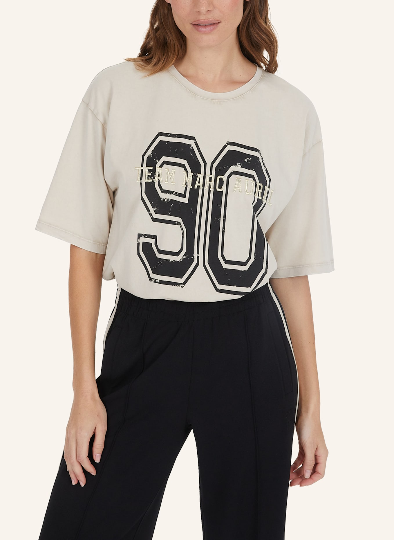 MARC AUREL Shirt: BEIGE