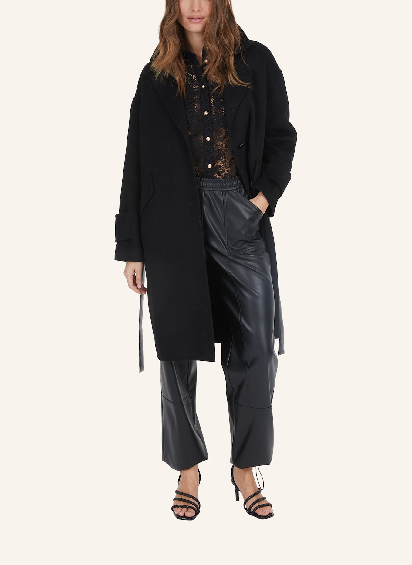 MARC AUREL Hose: SCHWARZ