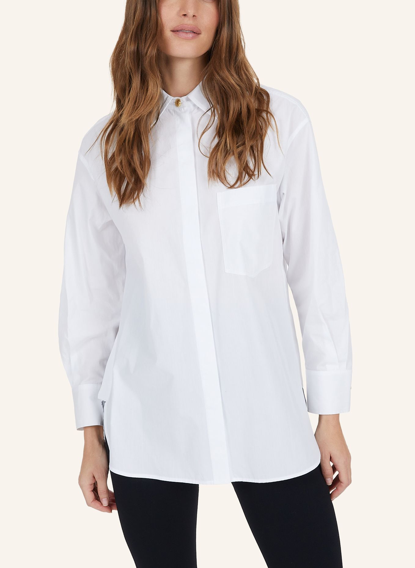 MARC AUREL Baumwollhemd: WEISS