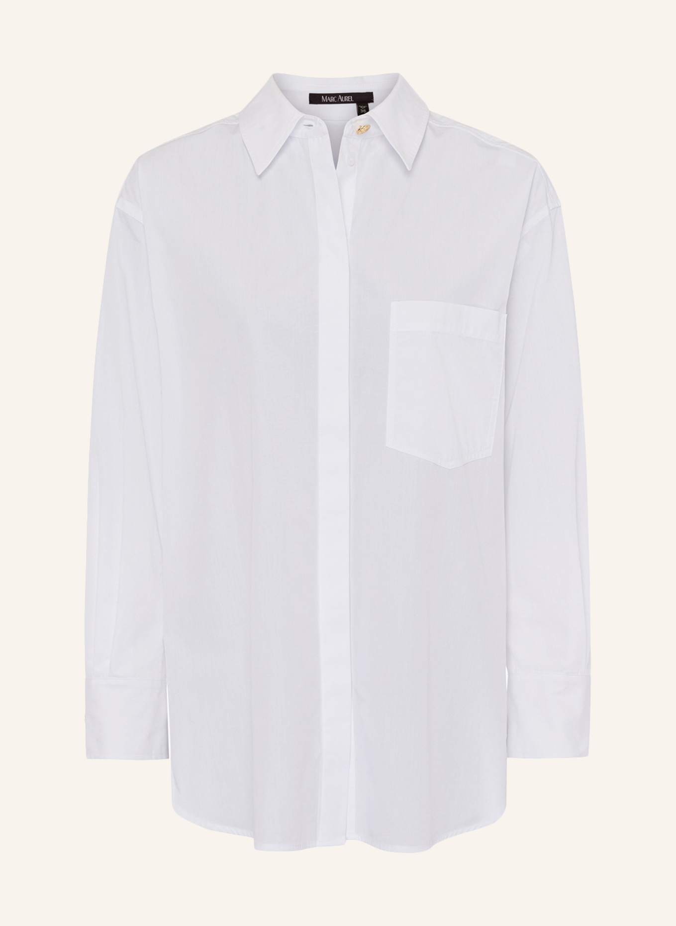 MARC AUREL Baumwollhemd: WEISS